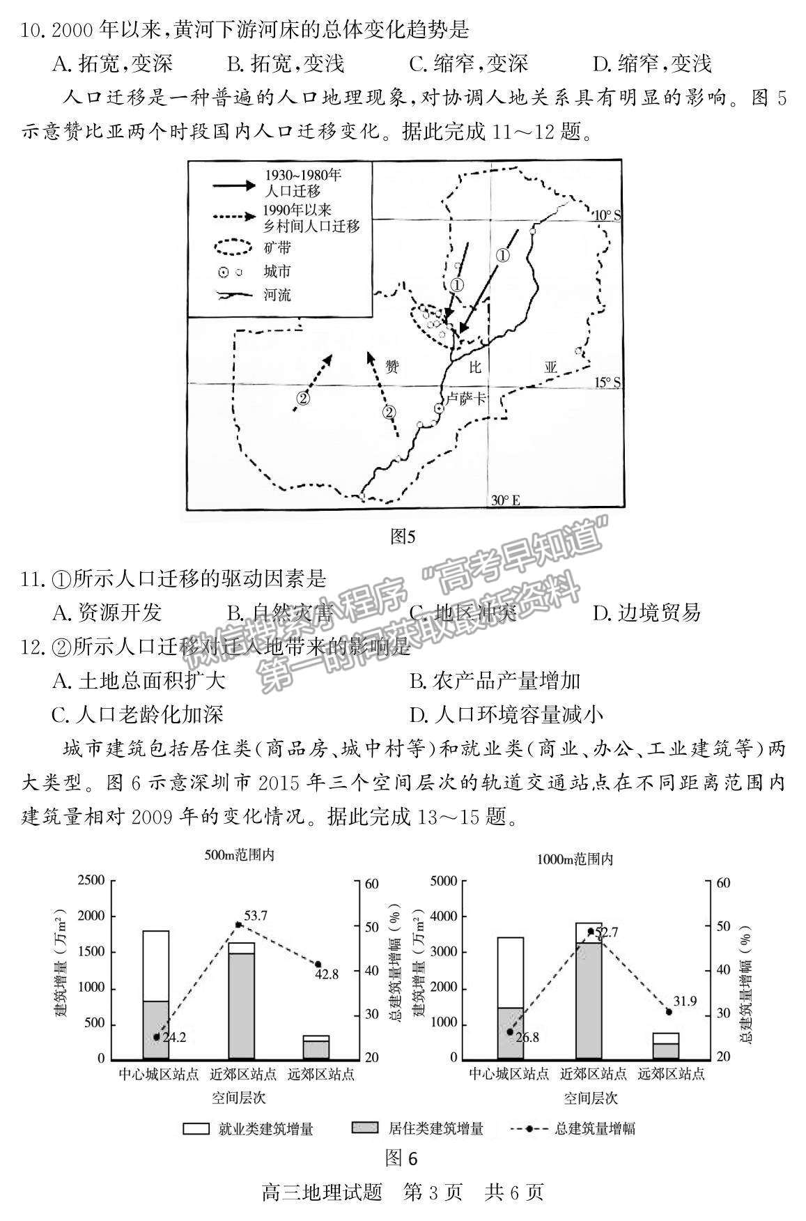 2022山東省濟南市章丘四中高三12月月考地理試題及參考答案