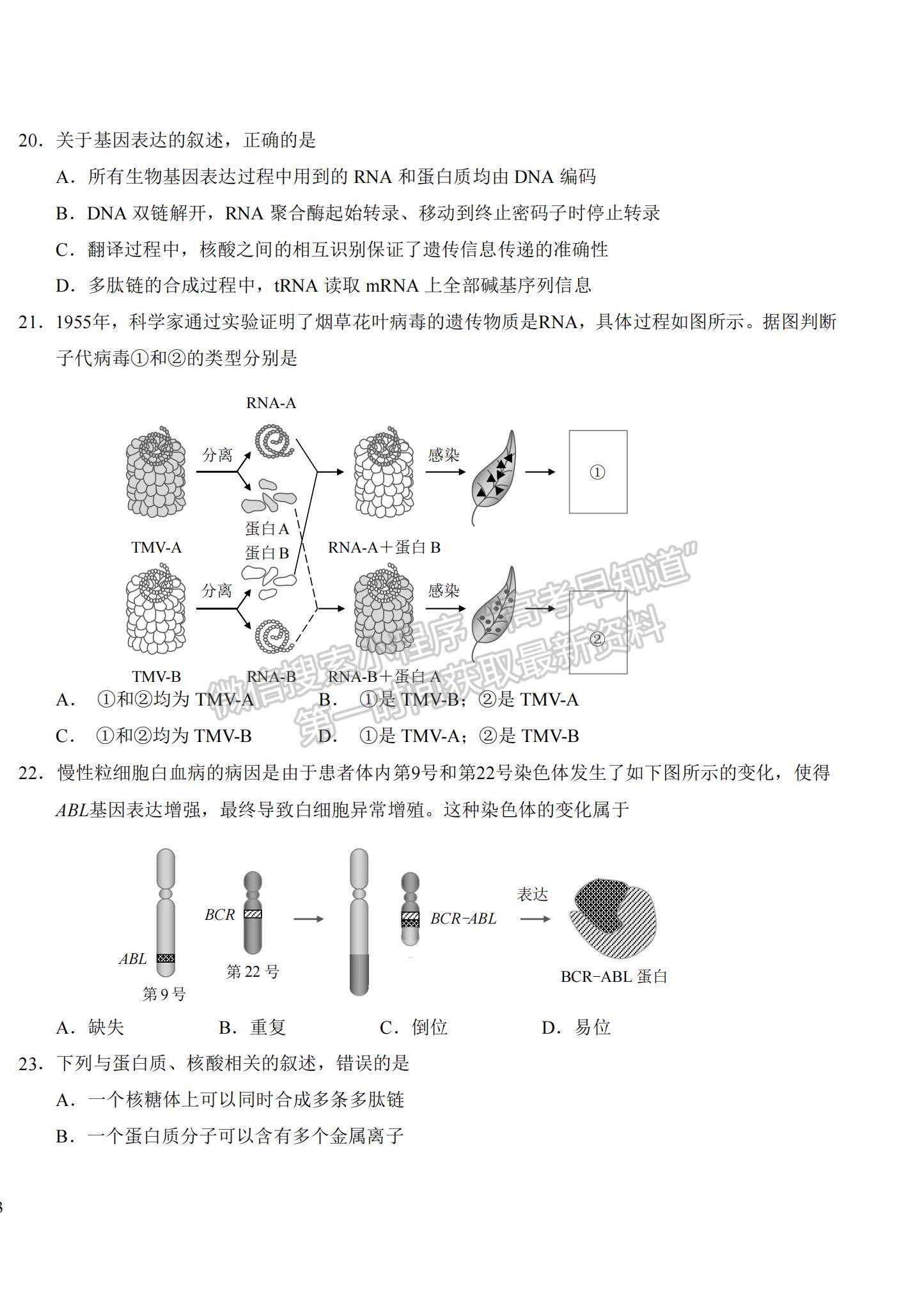 2022吉林省長(zhǎng)春市東北師大附中高三第三次摸底考試生物試題及參考答案