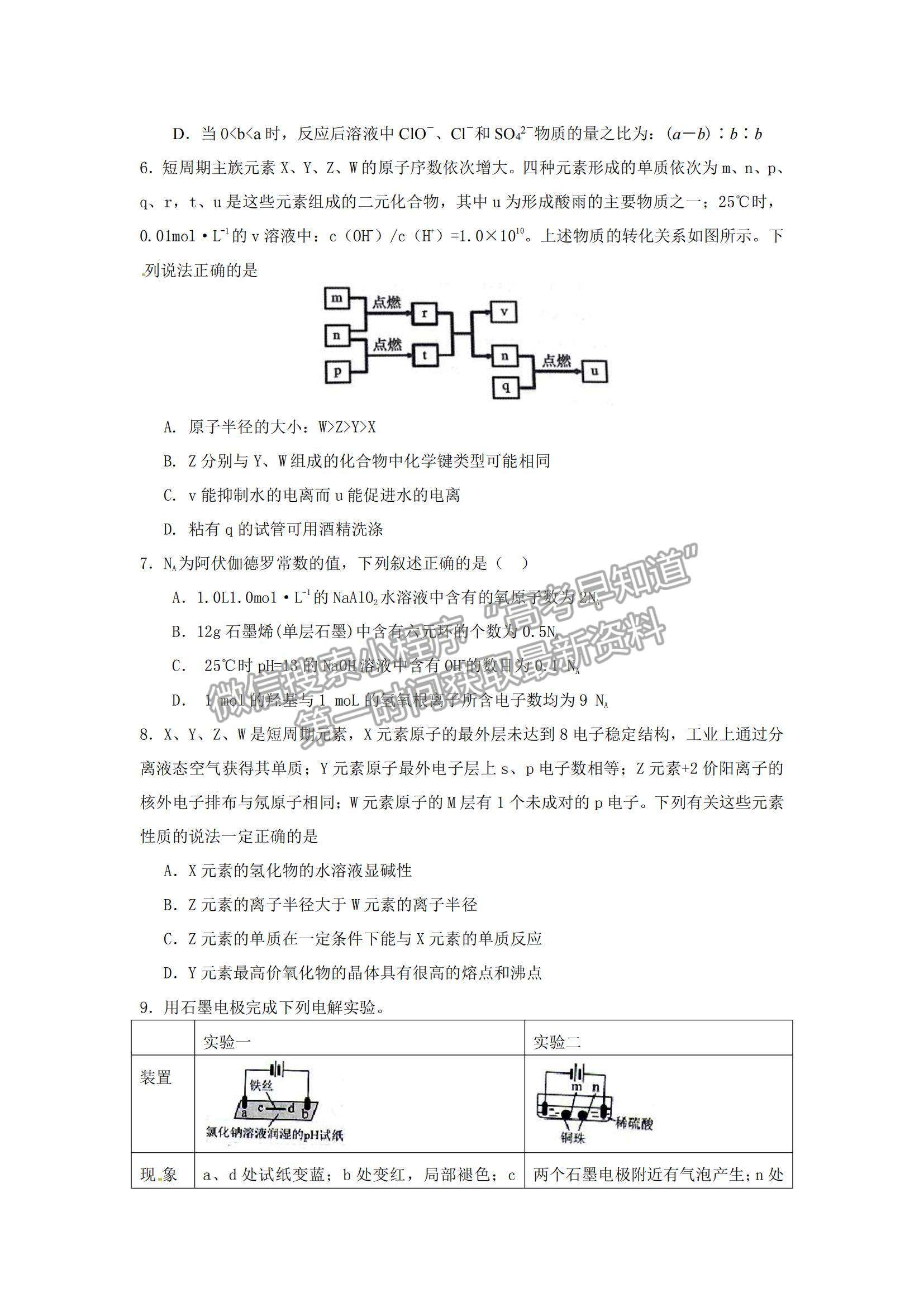 2022廣東佛山一中高三12月模擬考試化學試題及參考答案