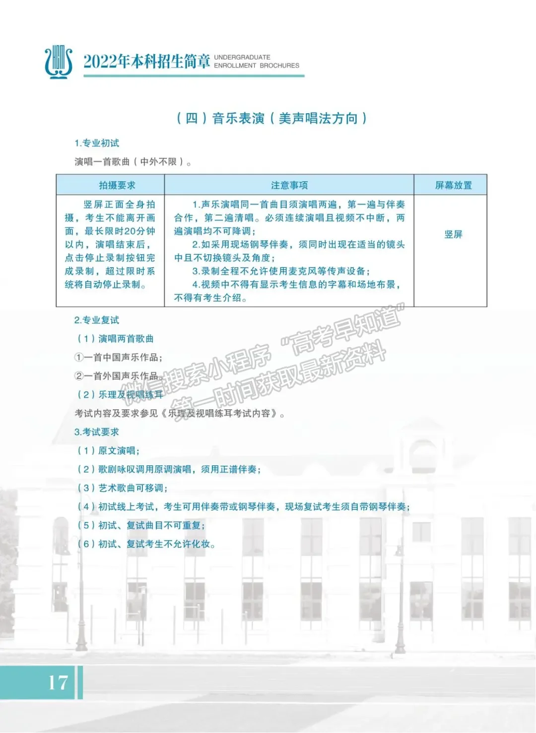 哈尔滨音乐学院2022年本科招生简章