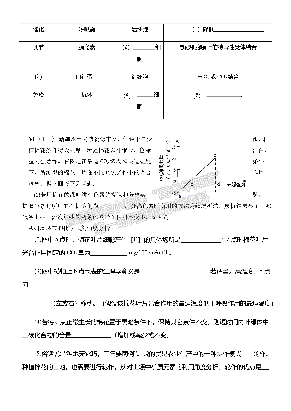 2022河南省重點(diǎn)高中高三上學(xué)期階段性調(diào)研聯(lián)考二生物試卷及參考答案