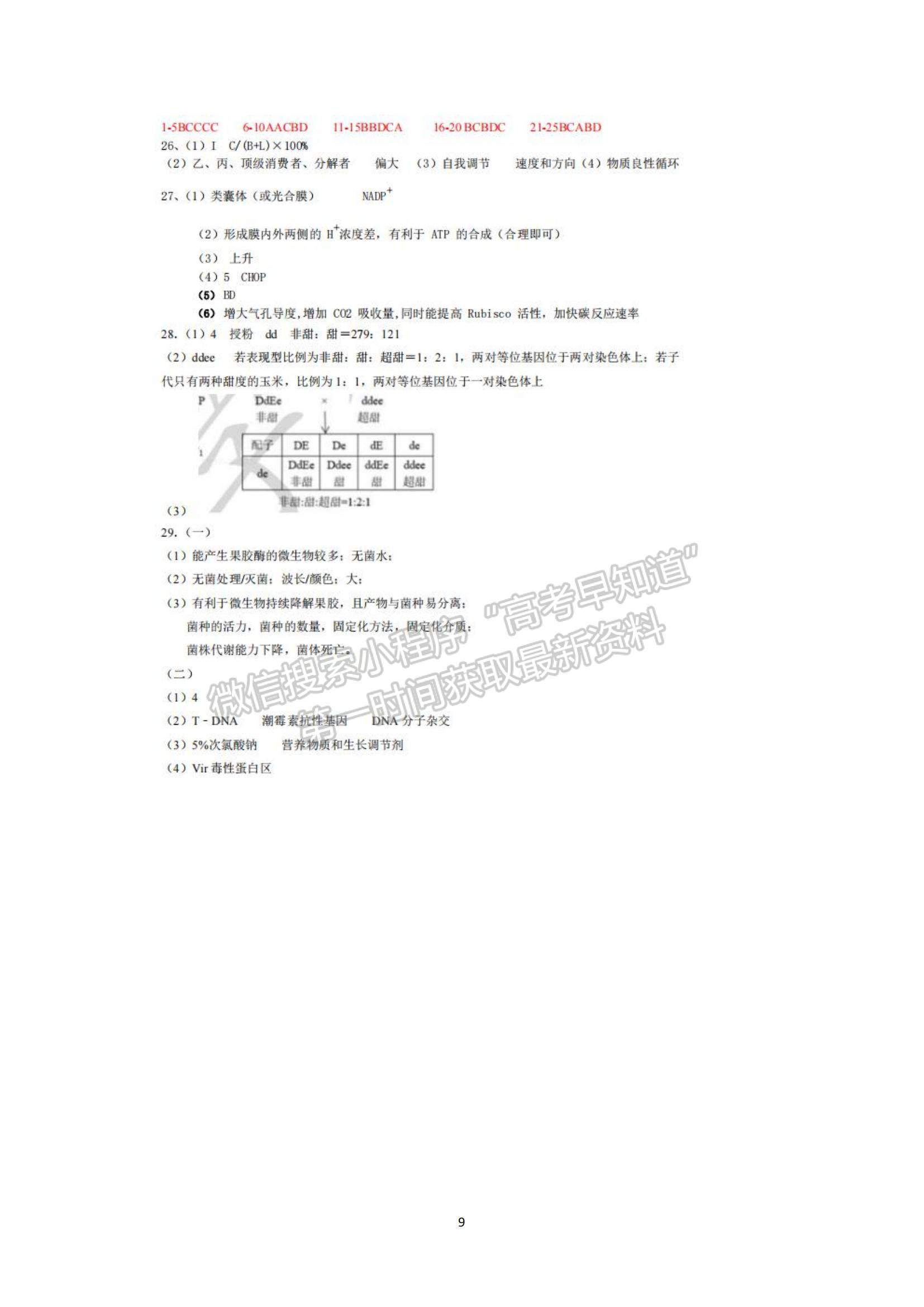 2022浙江省杭州學(xué)軍中學(xué)高三上學(xué)期12月適應(yīng)性考試生物試題及參考答案