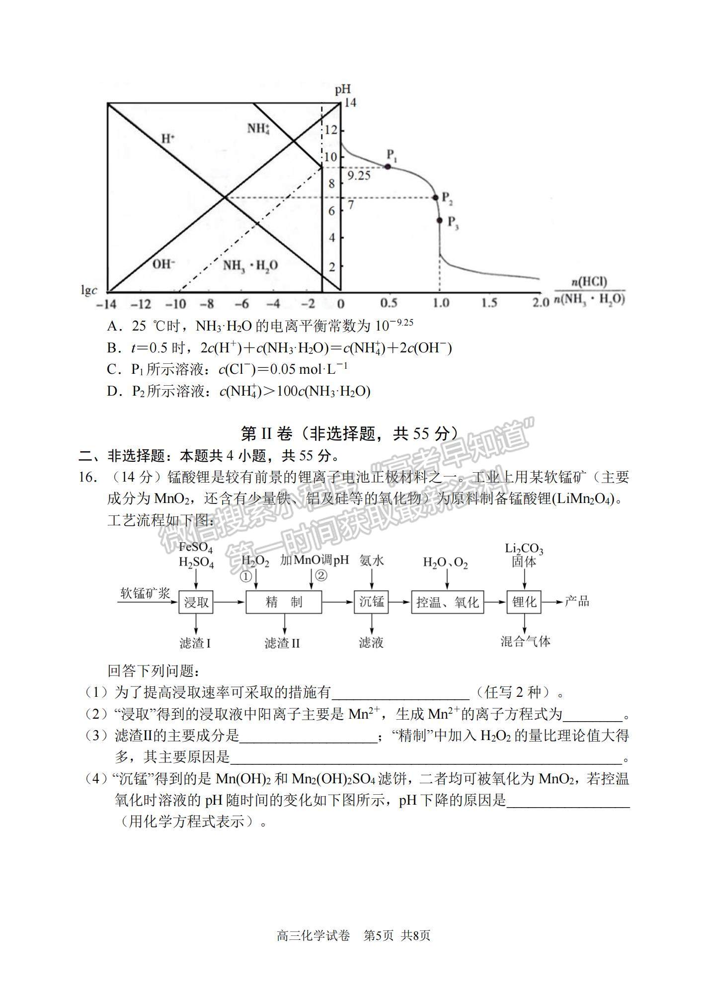 2022遼寧省大連市高三雙基檢測1月聯(lián)考化學試題及參考答案