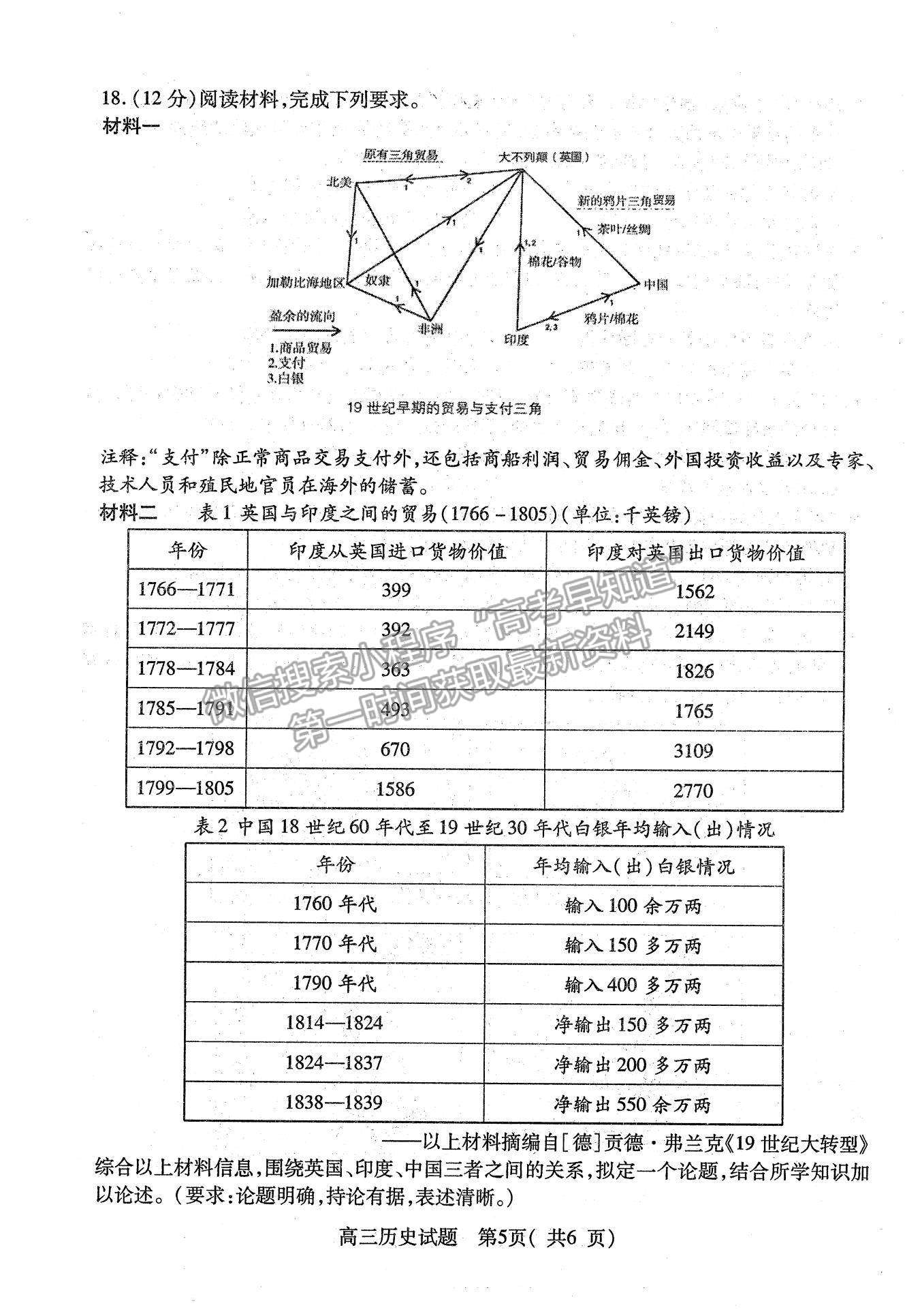 2022江蘇省連云港市高三上學(xué)期期中調(diào)研考試歷史試題及參考答案