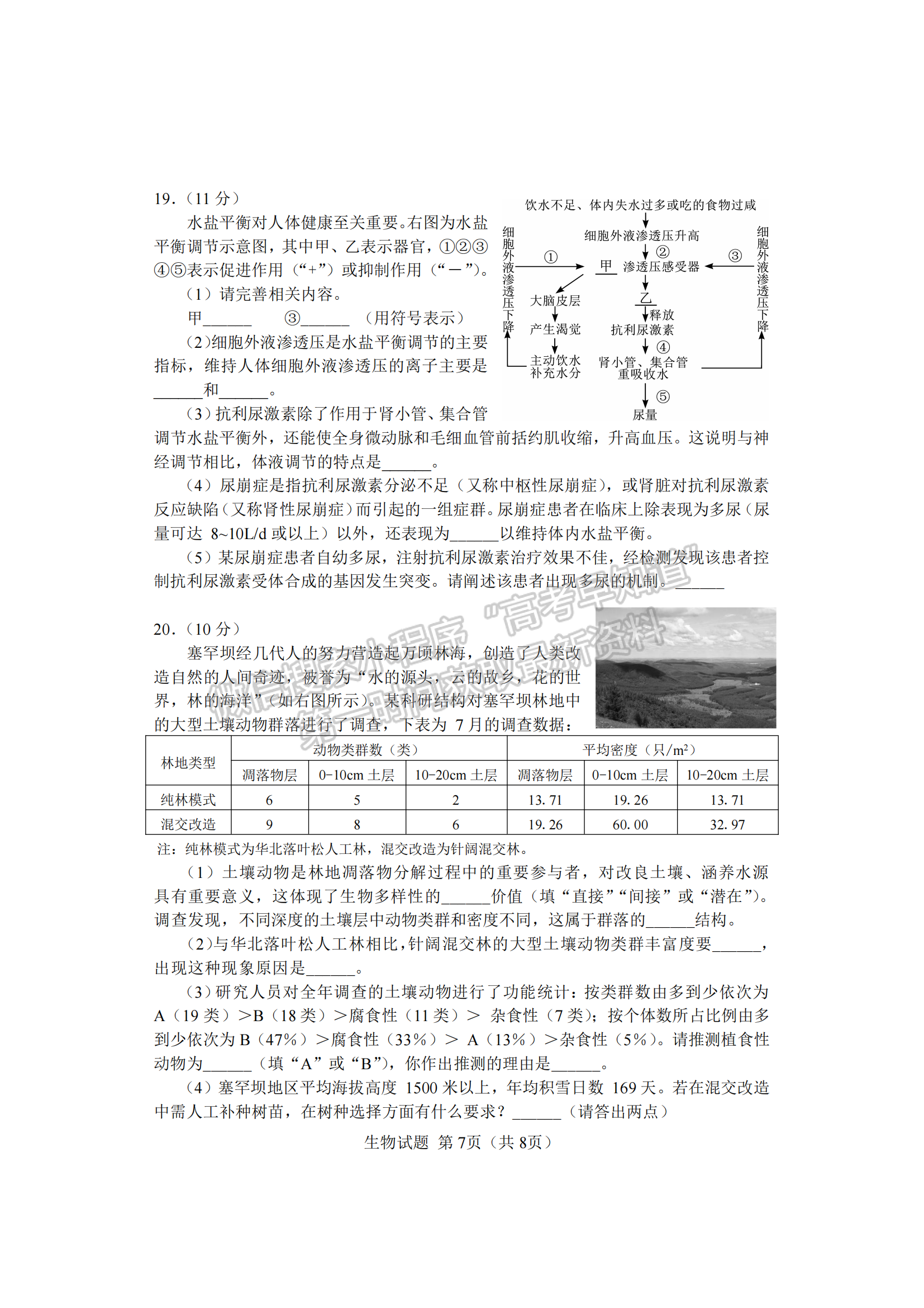 2022屆湖南懷化、長(zhǎng)沙高三新高考適應(yīng)性考試生物試題及答案