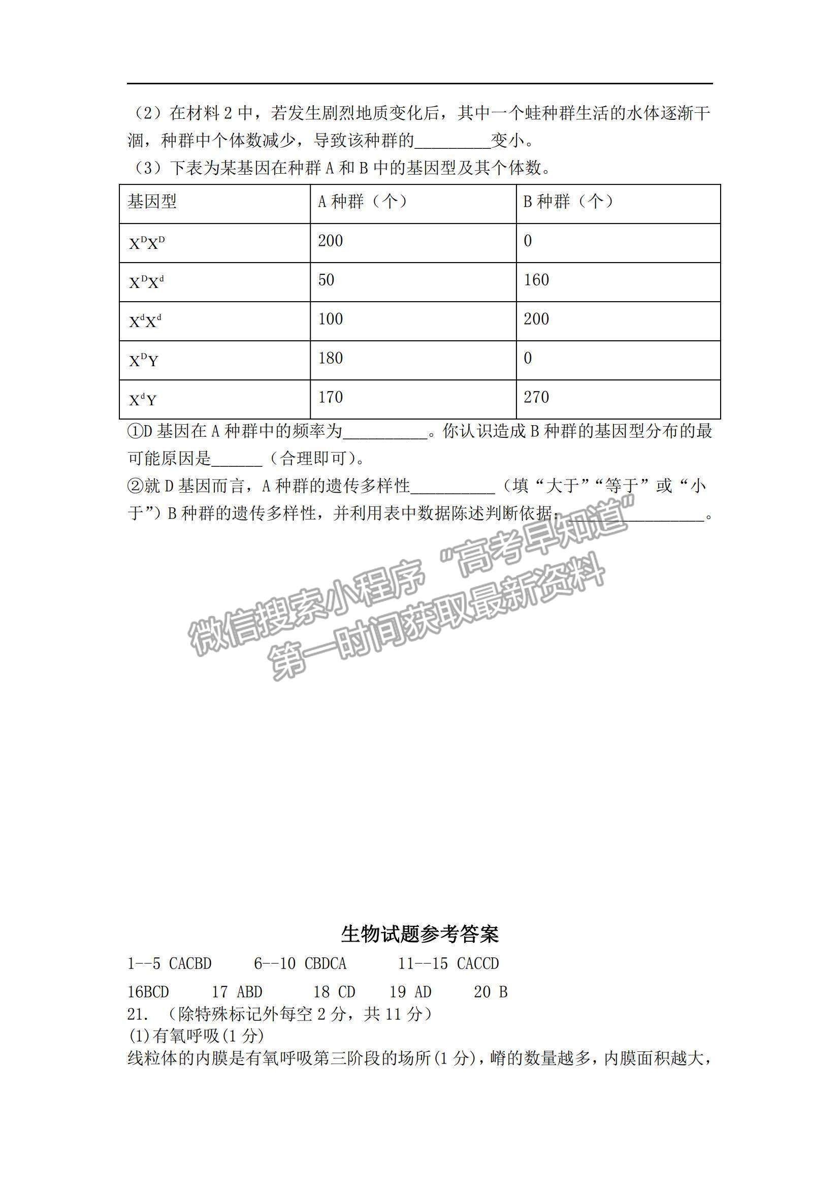 2022遼寧六校高三上學(xué)期期中聯(lián)考生物試題及參考答案