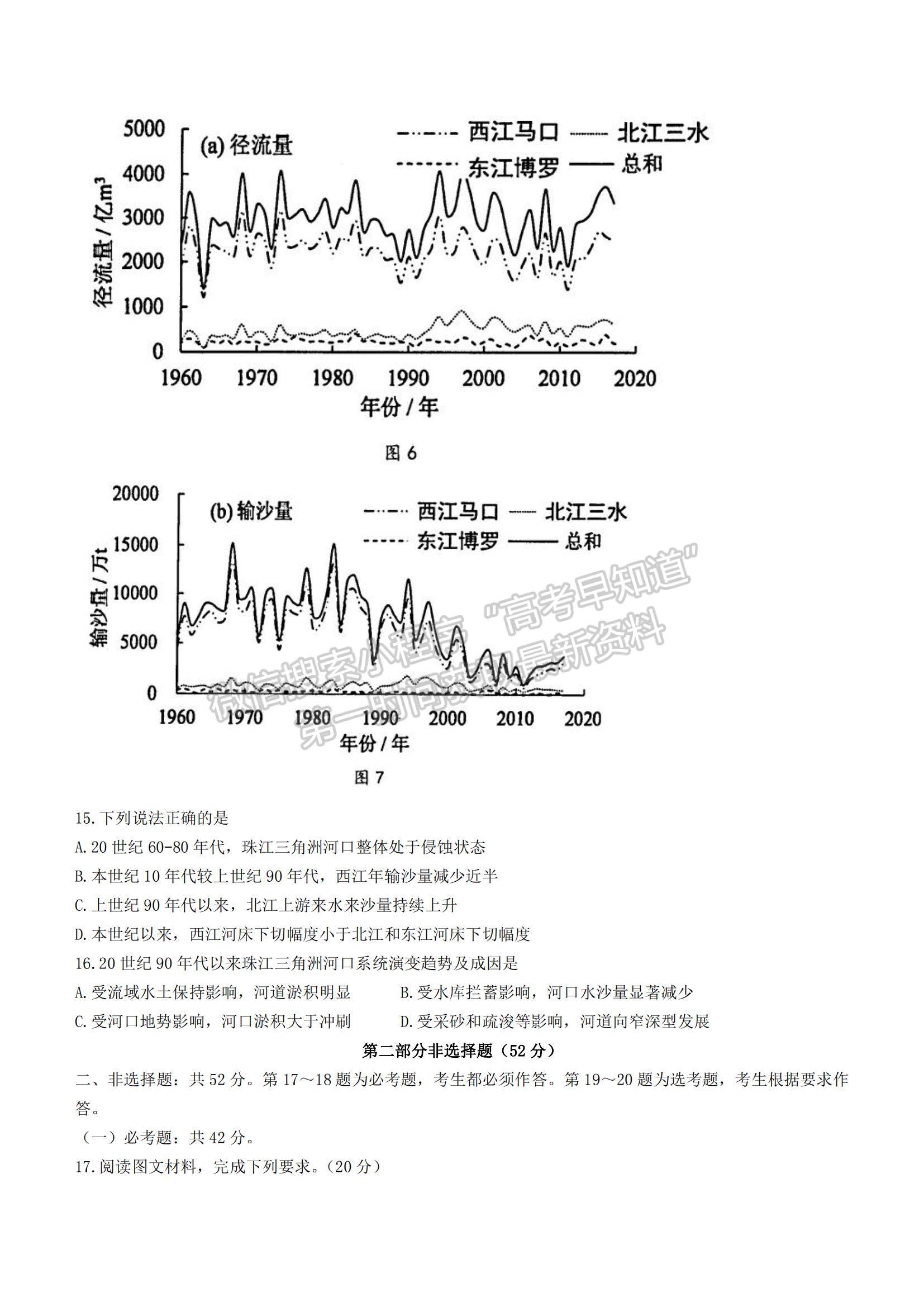 2022廣東省華附、省實、廣雅、深中四校高三上學(xué)期期末聯(lián)考地理試題及參考答案