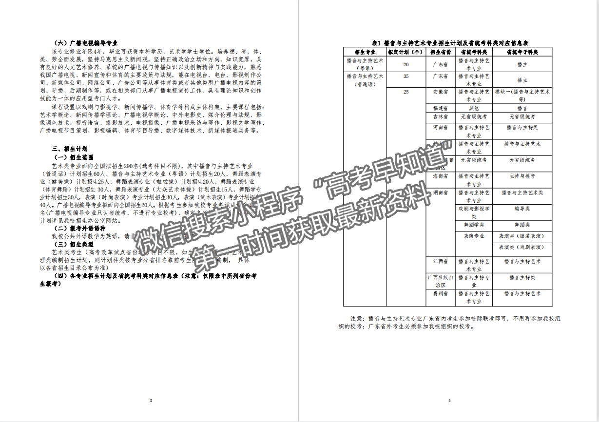 廣州體育學院2022年藝術類專業(yè)招生簡章