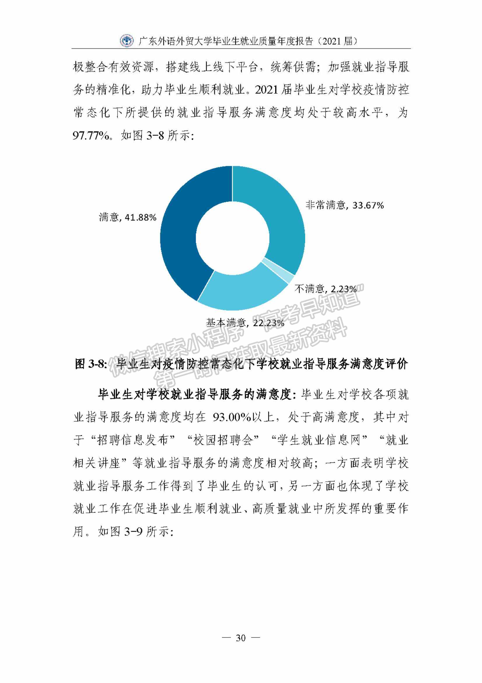 ?廣東外語外貿(mào)大學(xué)2021屆畢業(yè)生就業(yè)質(zhì)量年度報告