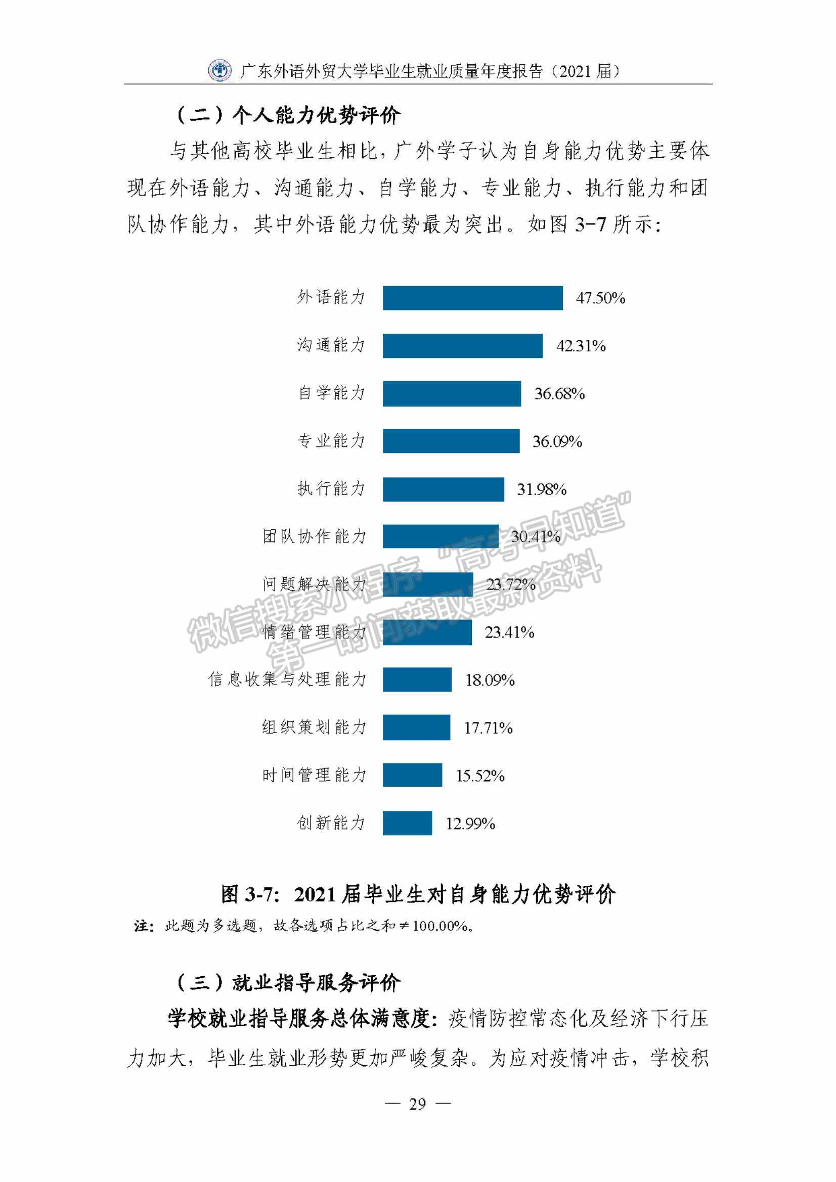 ?廣東外語外貿(mào)大學2021屆畢業(yè)生就業(yè)質(zhì)量年度報告