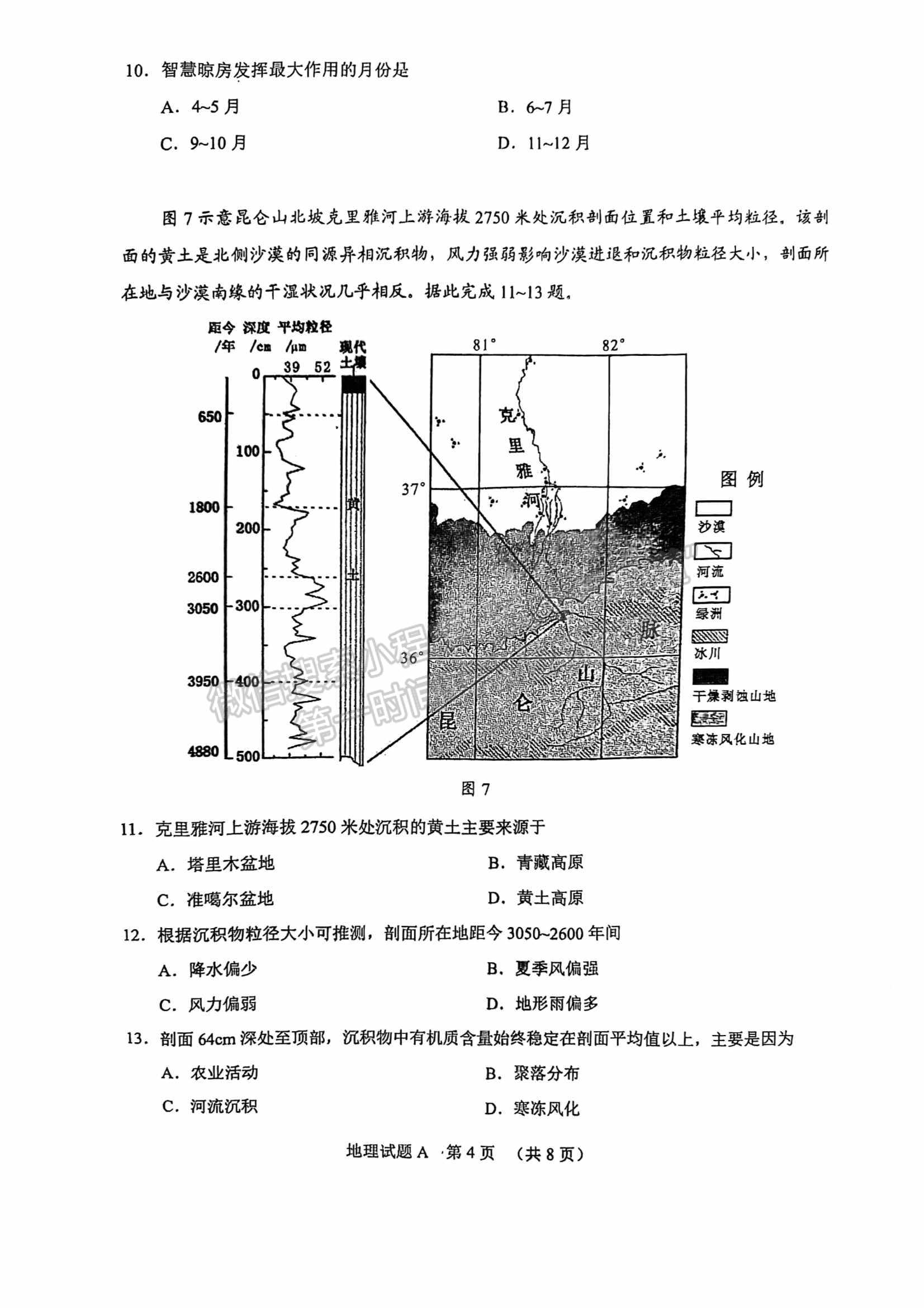 2022廣州一模地理試題及參考答案