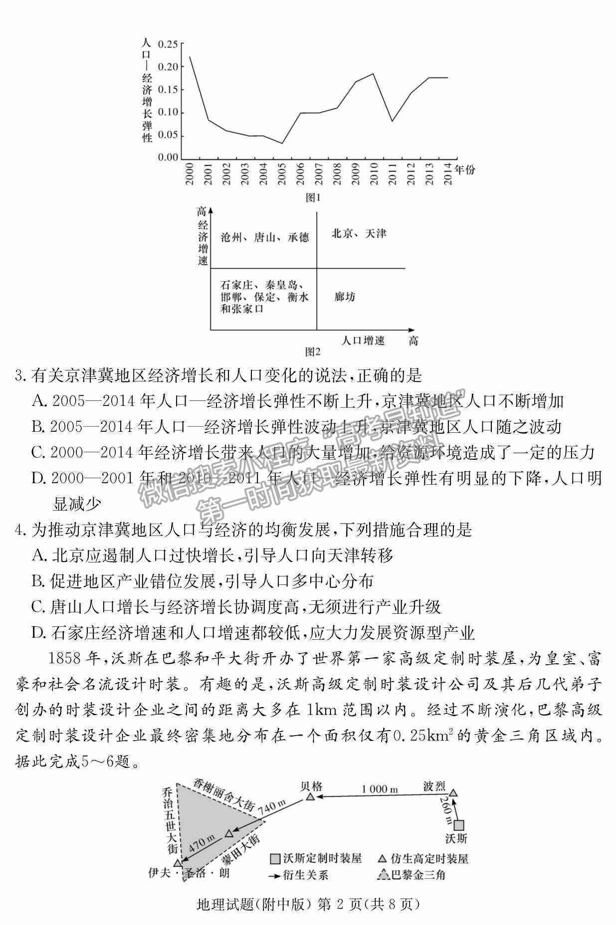 2022湖南師范大學附屬中學高三月考（七）地理試卷及參考答案