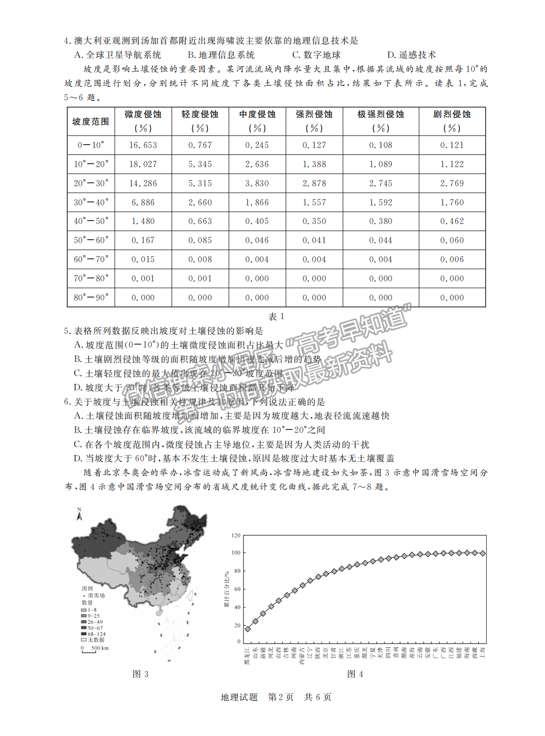 2022T8第二次聯考地理（湖北卷）試卷及答案