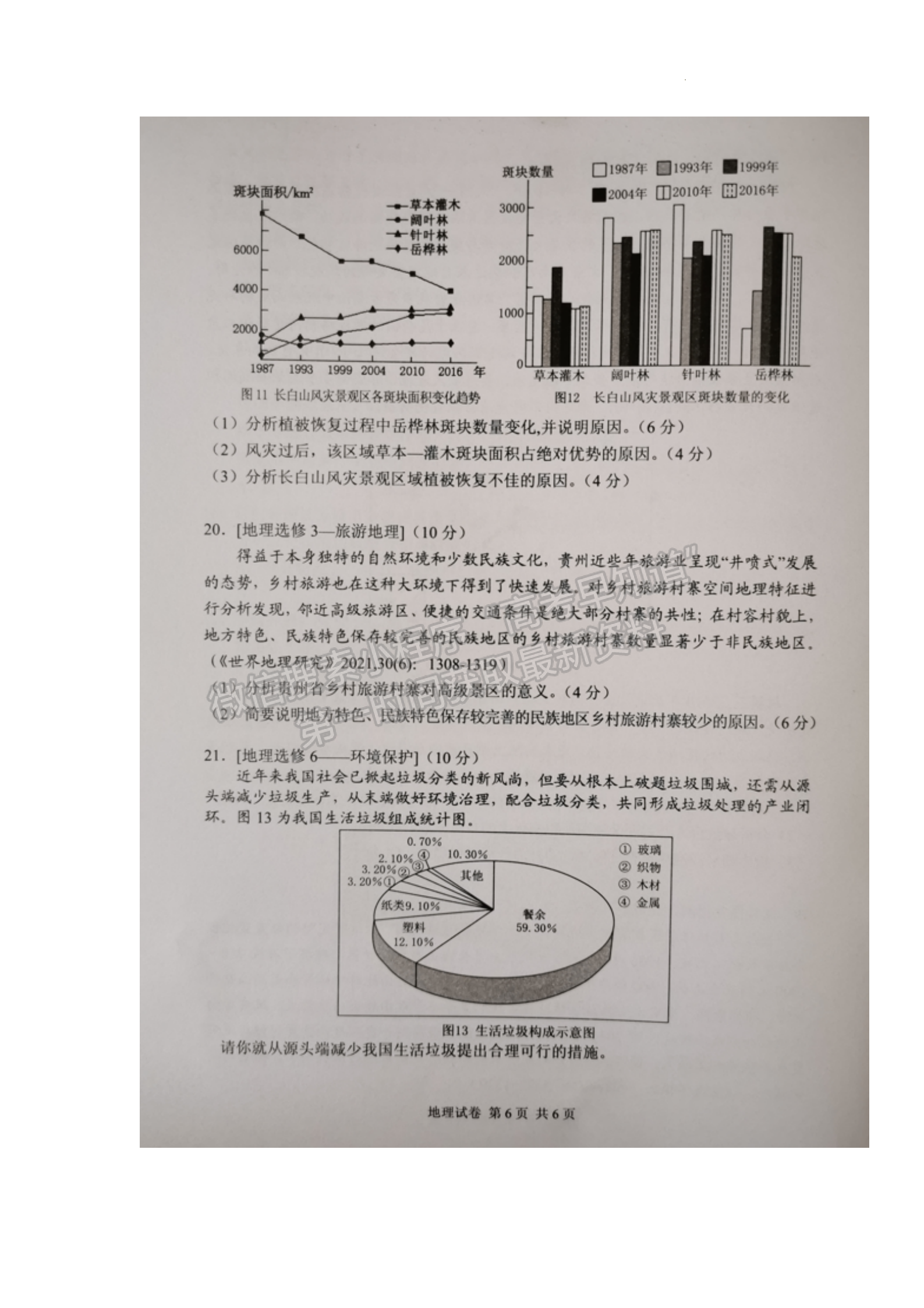 2022常德二模地理試題及參考答案