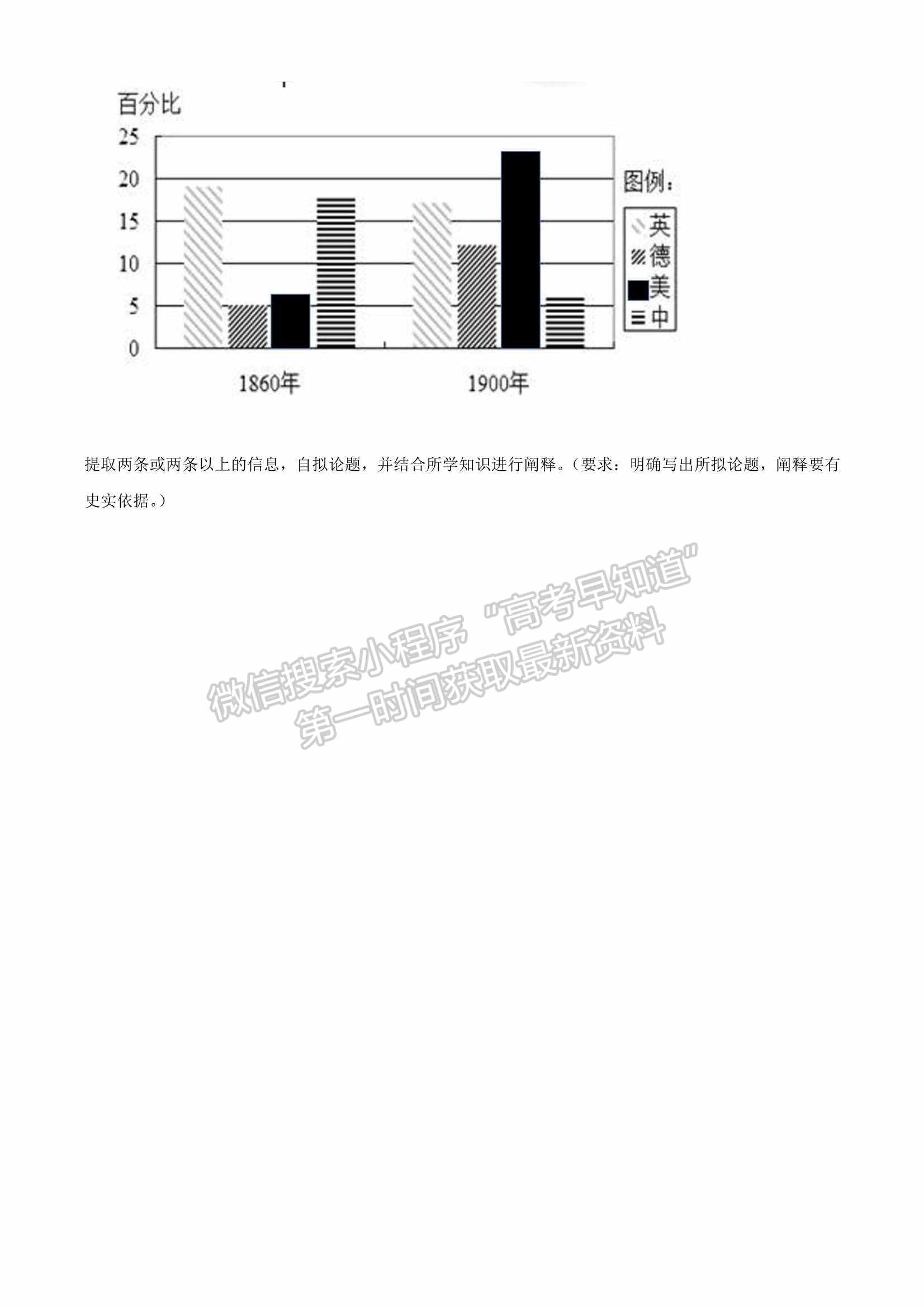 山東省2022屆青島高三一模練習(xí)卷歷史試題及參考答案