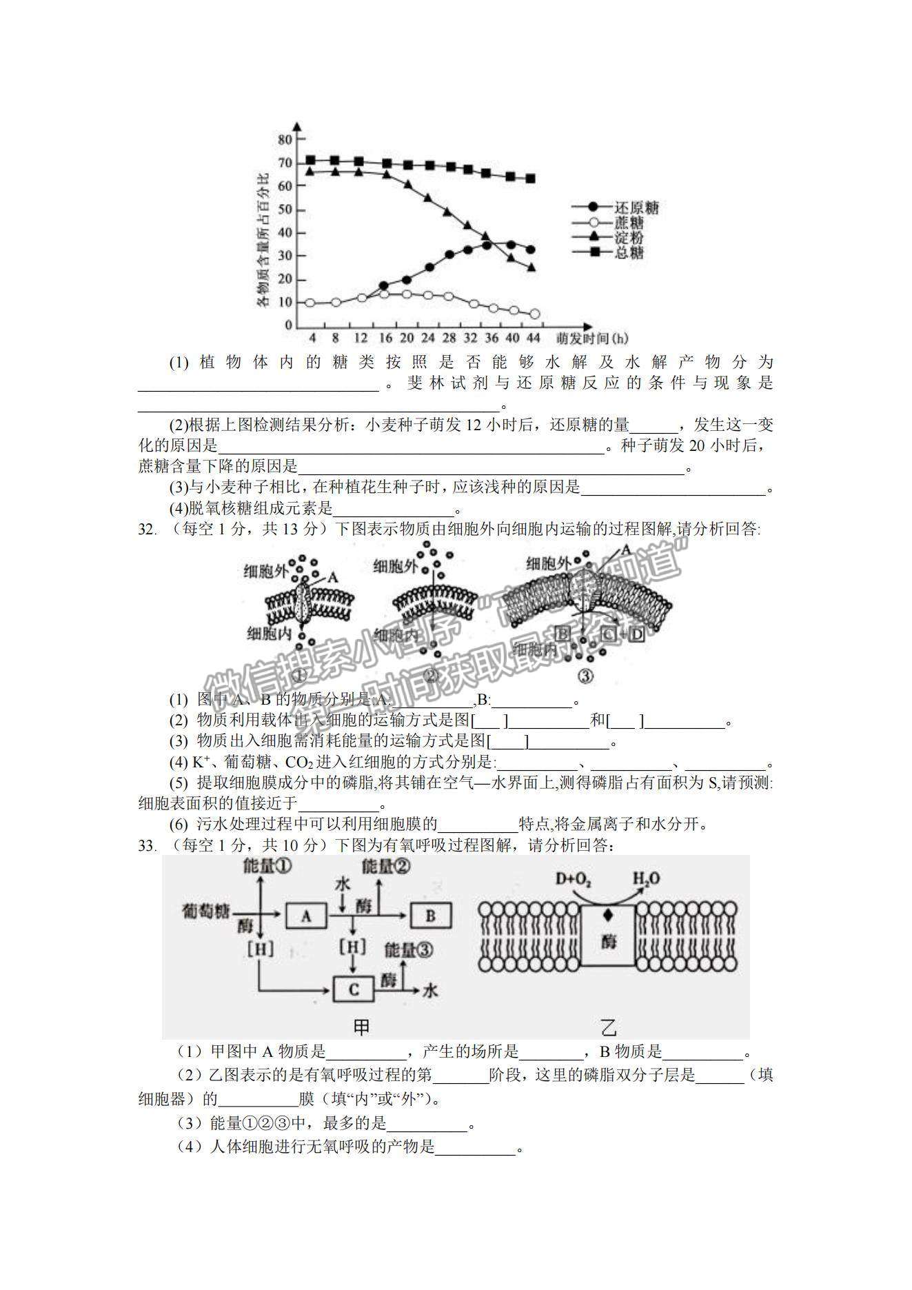 2021江西省興國縣第三中學(xué)高一下學(xué)期第三次月考生物試題及參考答案