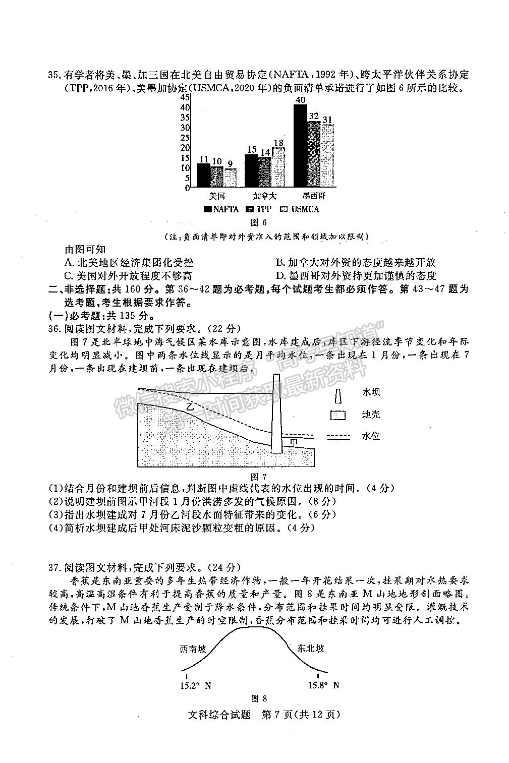 2022江西恩博/吉安一模/贛州期中聯(lián)考/撫州市統(tǒng)考文綜試題及參考答案 