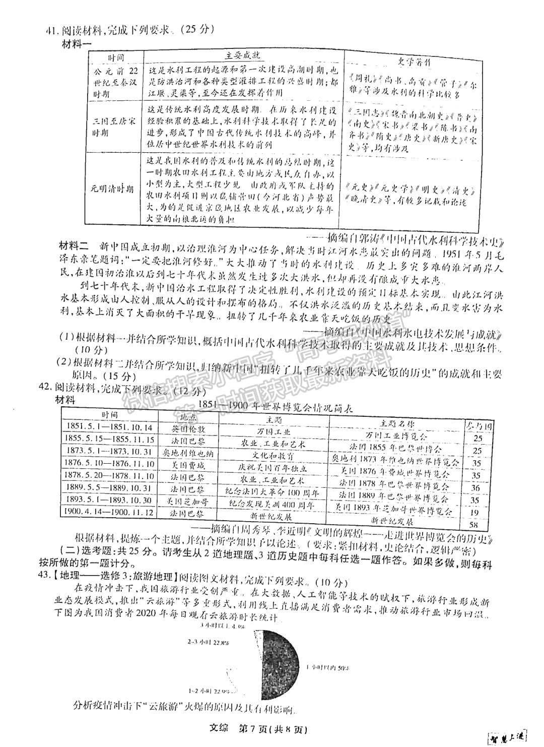 2022江西穩(wěn)派/智慧上進高三4月聯(lián)考文綜試題及參考答案