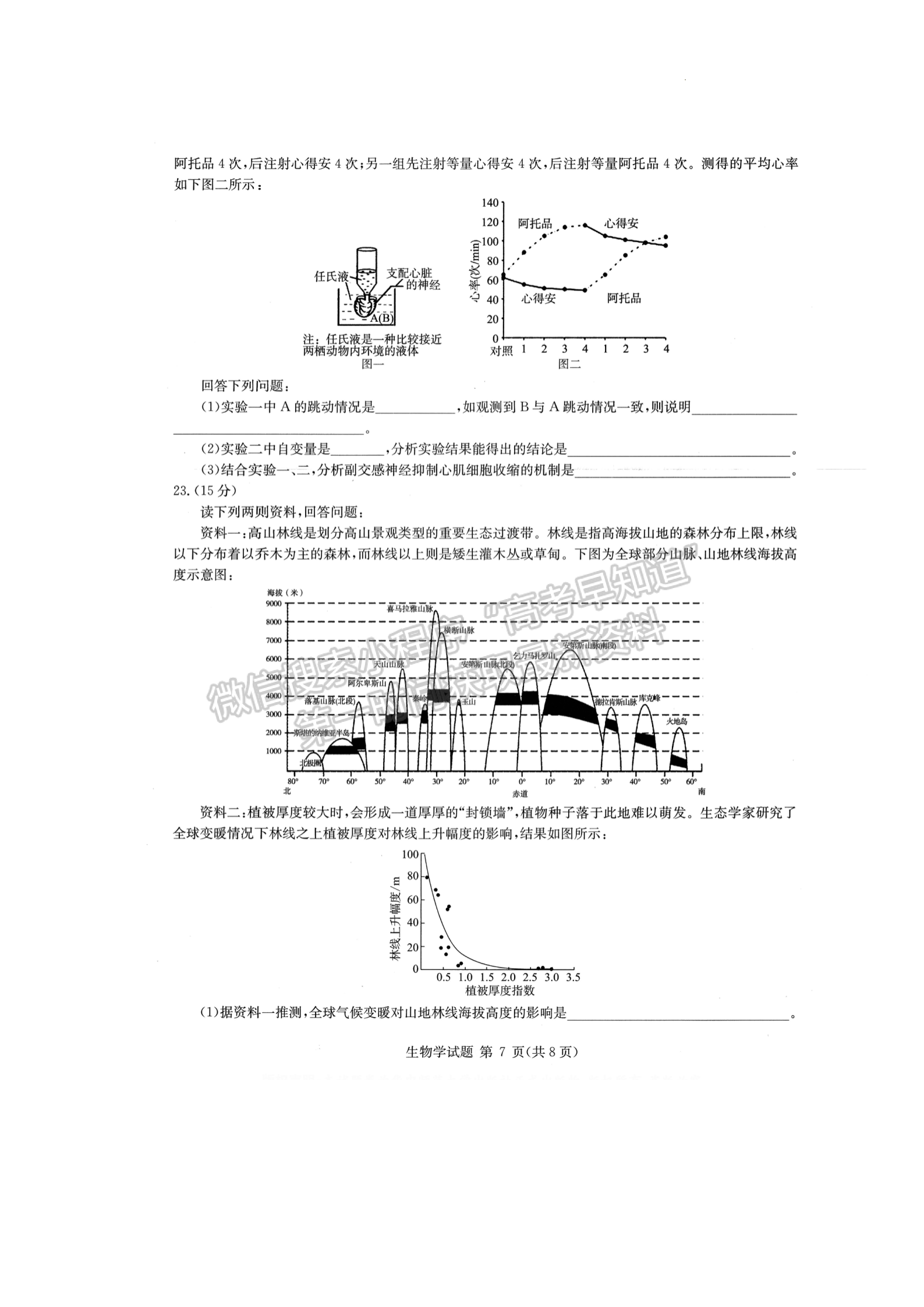 2022華大新高考聯(lián)盟高三3月質(zhì)量測評（新高考卷）生物試卷及答案