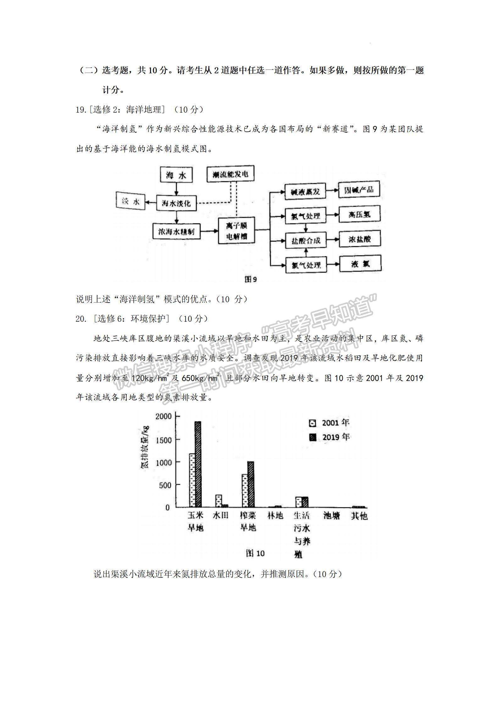 2022惠州一模地理試題及參考答案