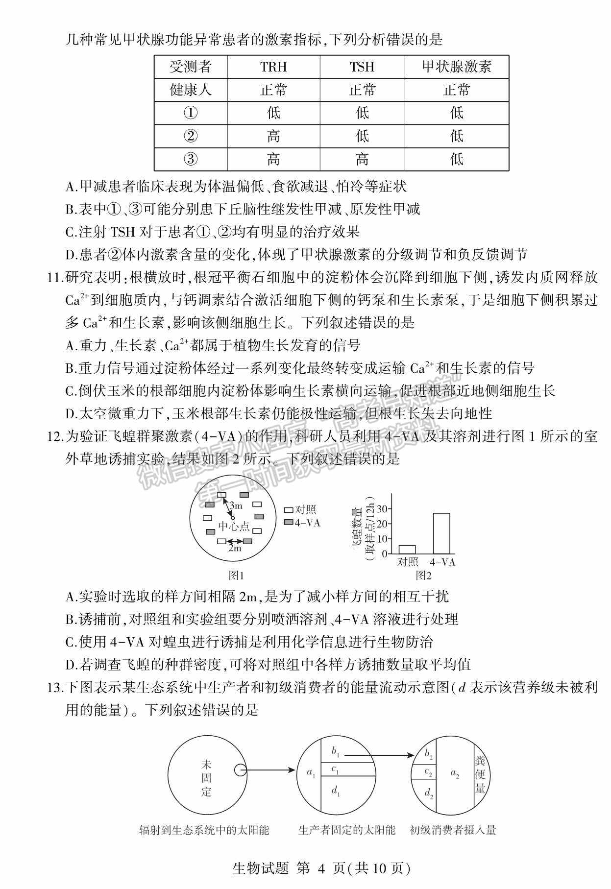 2022山東臨沂二模生物試題及參考答案