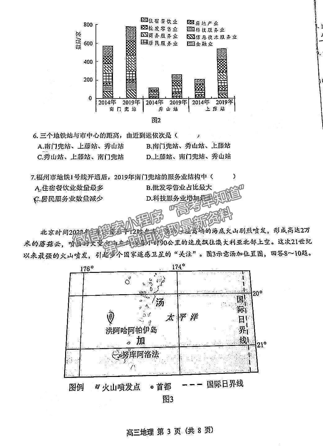 2022廣東新高考高中聯(lián)合質(zhì)量測評(píng)高三沖刺模擬（衡水金卷）地理試題及參考答案