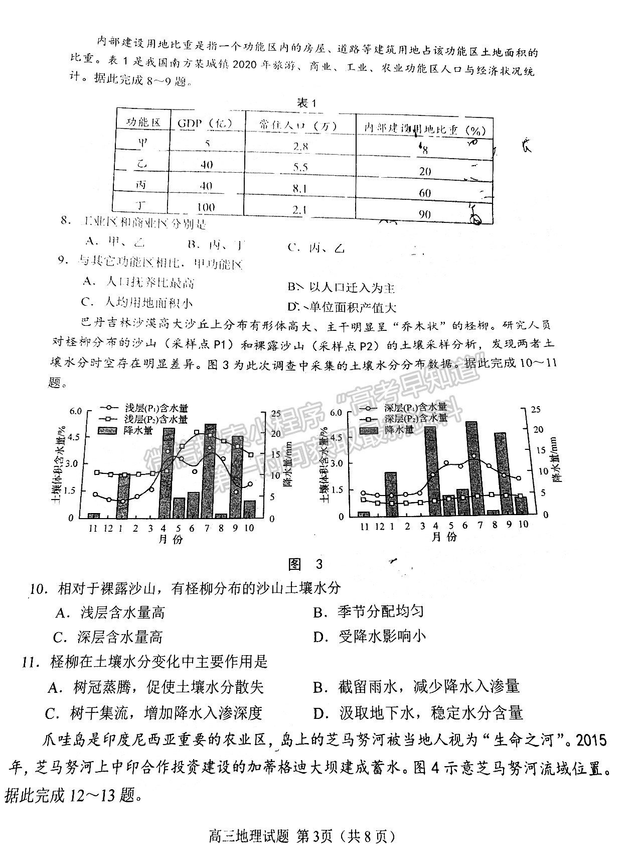 2022山東日照二模地理試題及參考答案