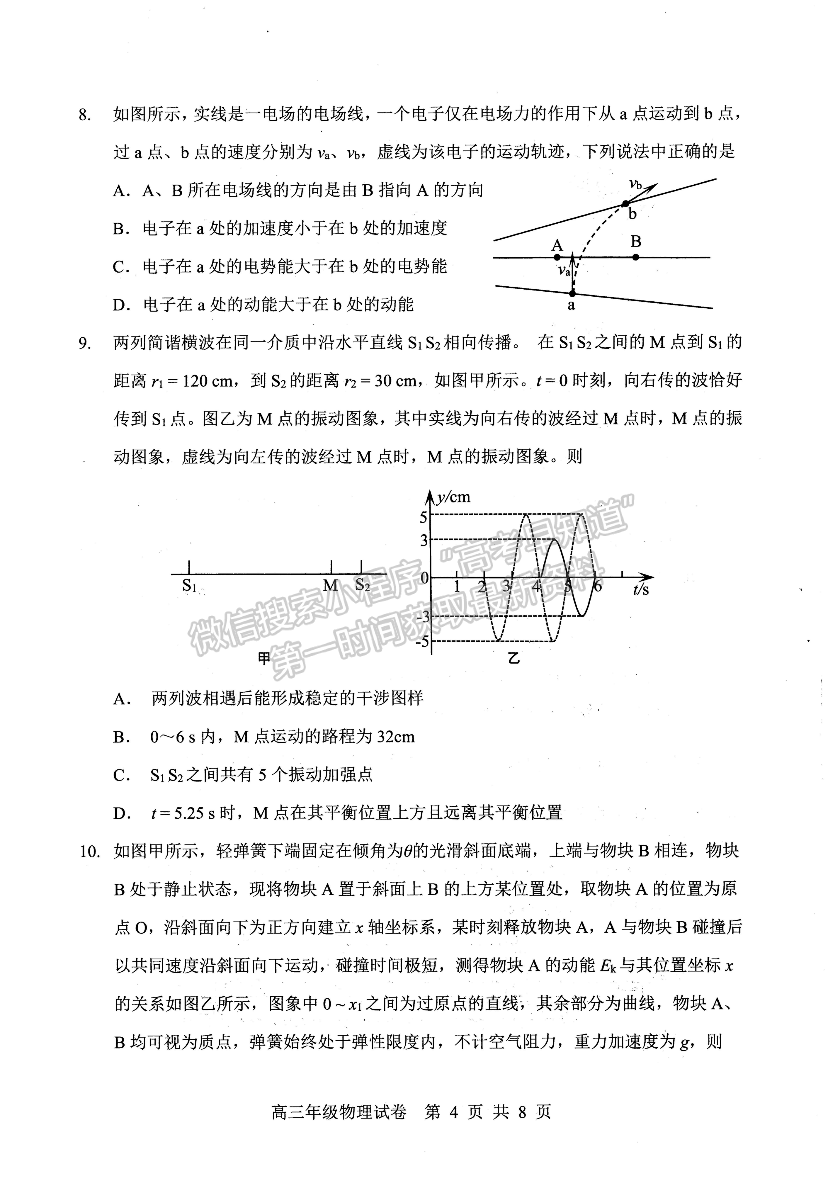 2022湖北武昌區(qū)5月質(zhì)量檢測物理試卷及答案