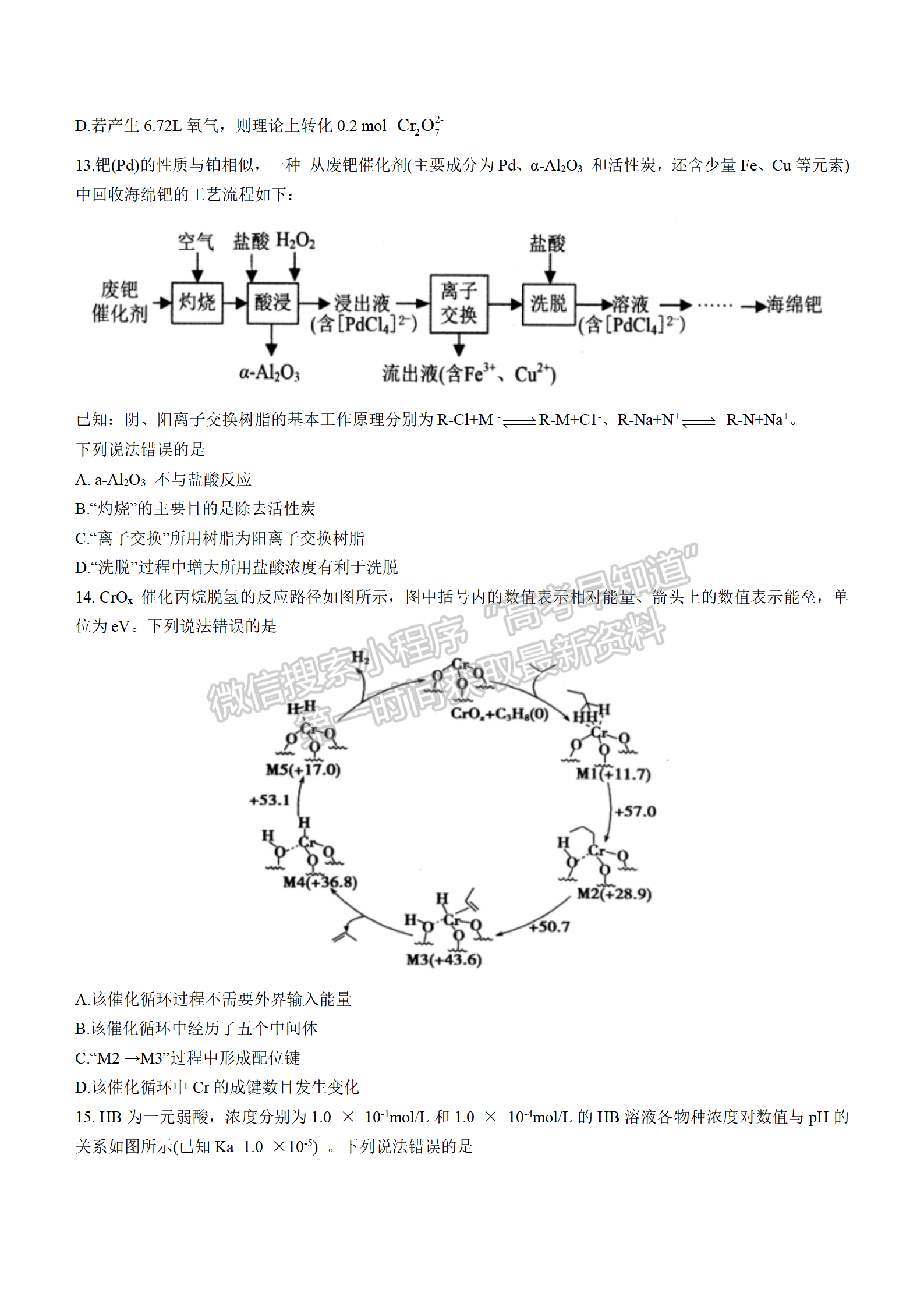 2022湖北襄陽四中適應(yīng)性考試化學(xué)試卷及答案