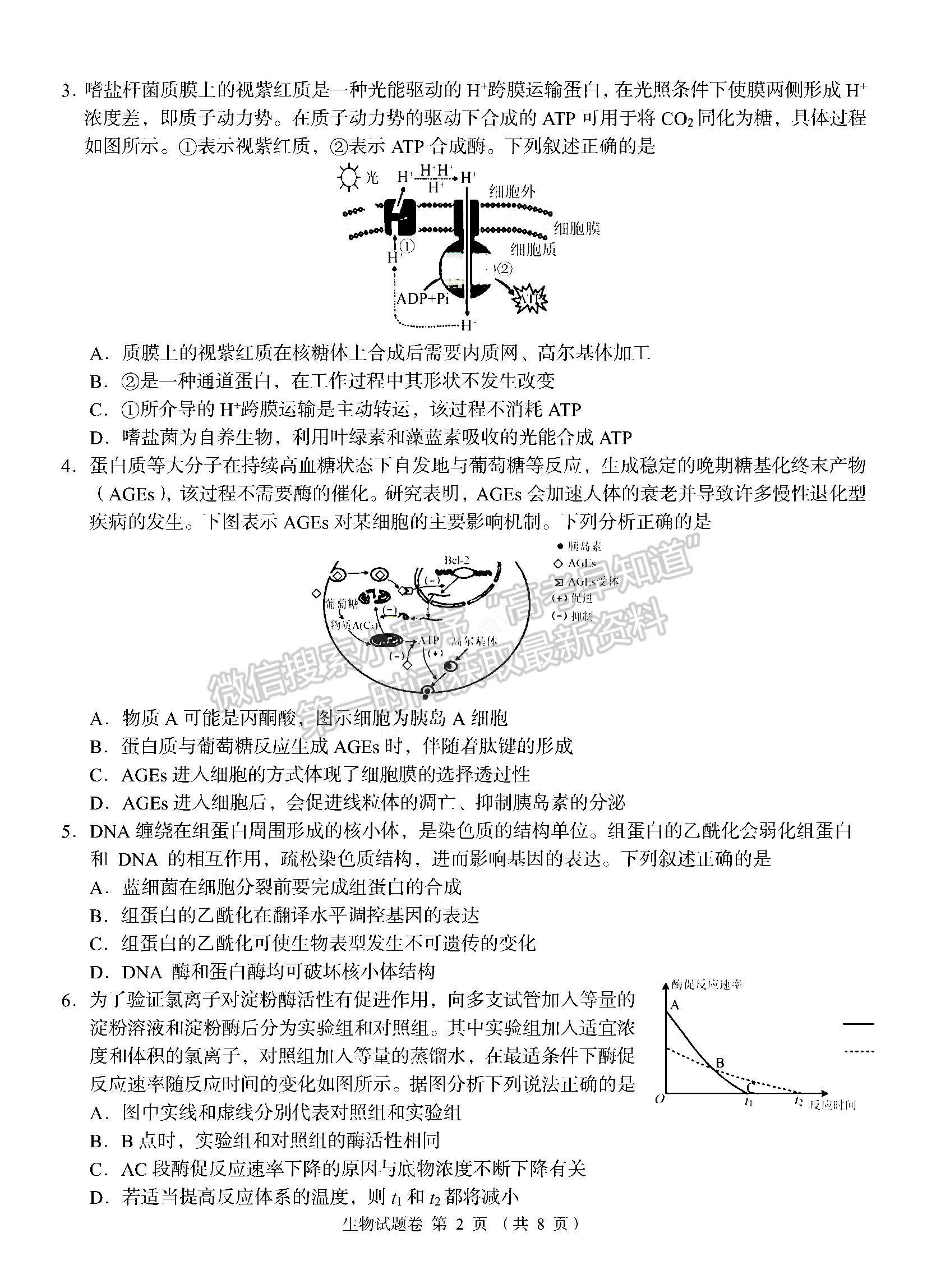 2023湖南省A佳教育高三上學期入學模擬測試生物試卷及答案