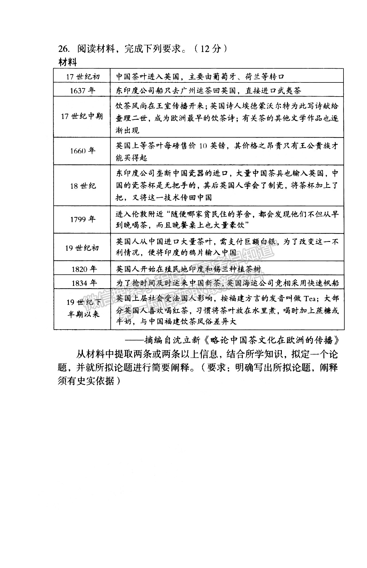 2023安徽A10聯(lián)盟開(kāi)學(xué)考?xì)v史試卷及答案