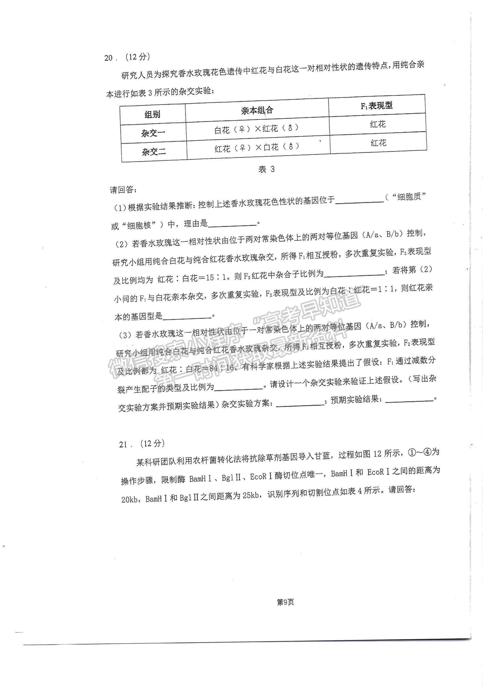 2023廣東高三六校第二次聯(lián)考生物試題及參考答案