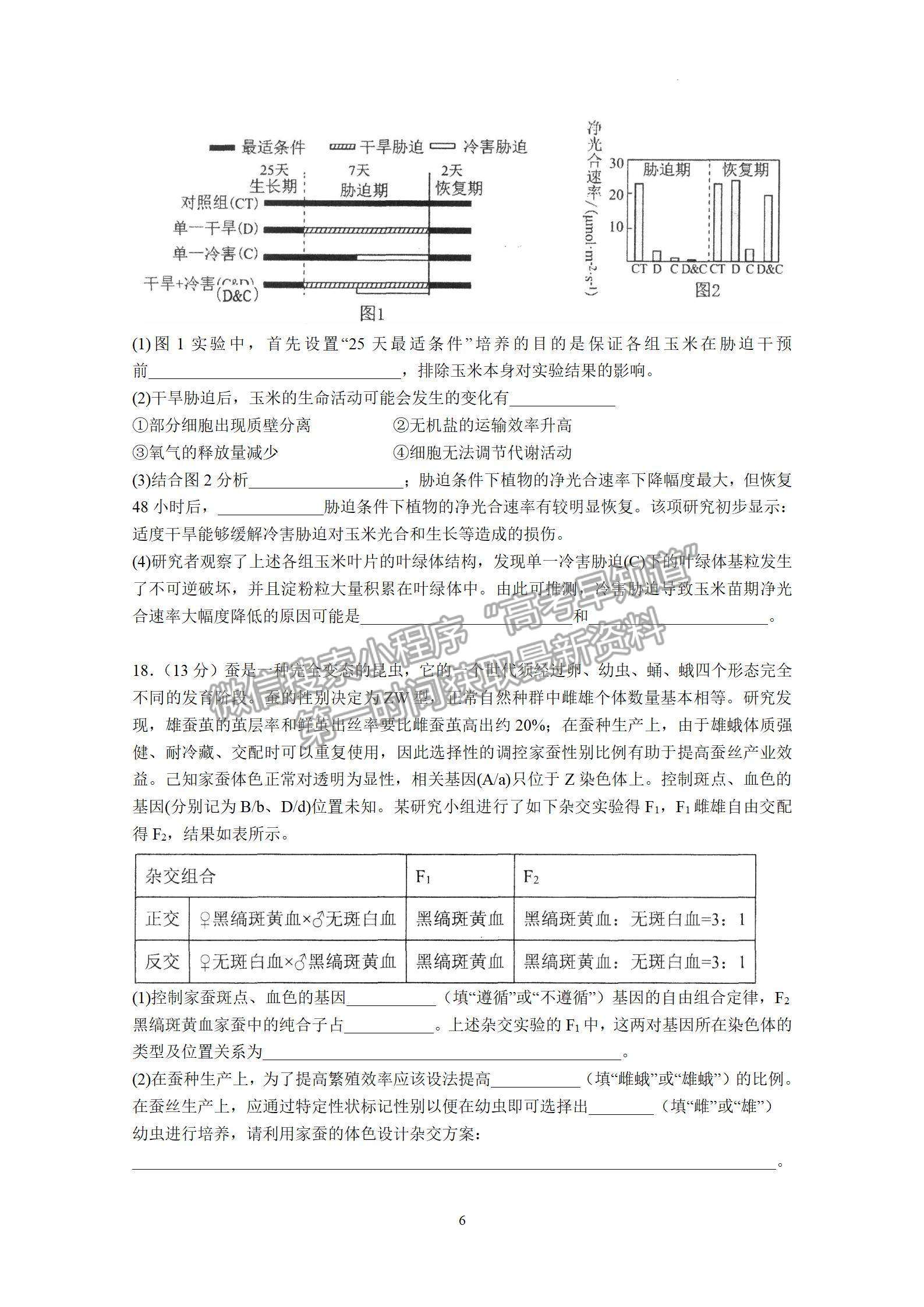 2023屆廣東省汕頭市金山中學(xué)高三上學(xué)期第二次月考生物試題及答案