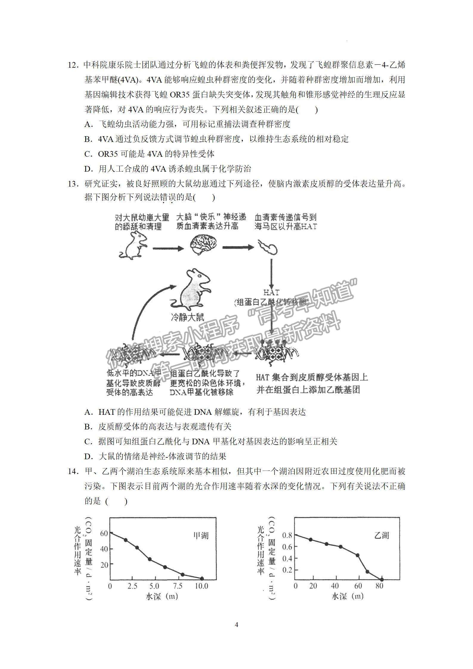 2023屆廣東省汕頭市金山中學(xué)高三上學(xué)期第二次月考生物試題及答案