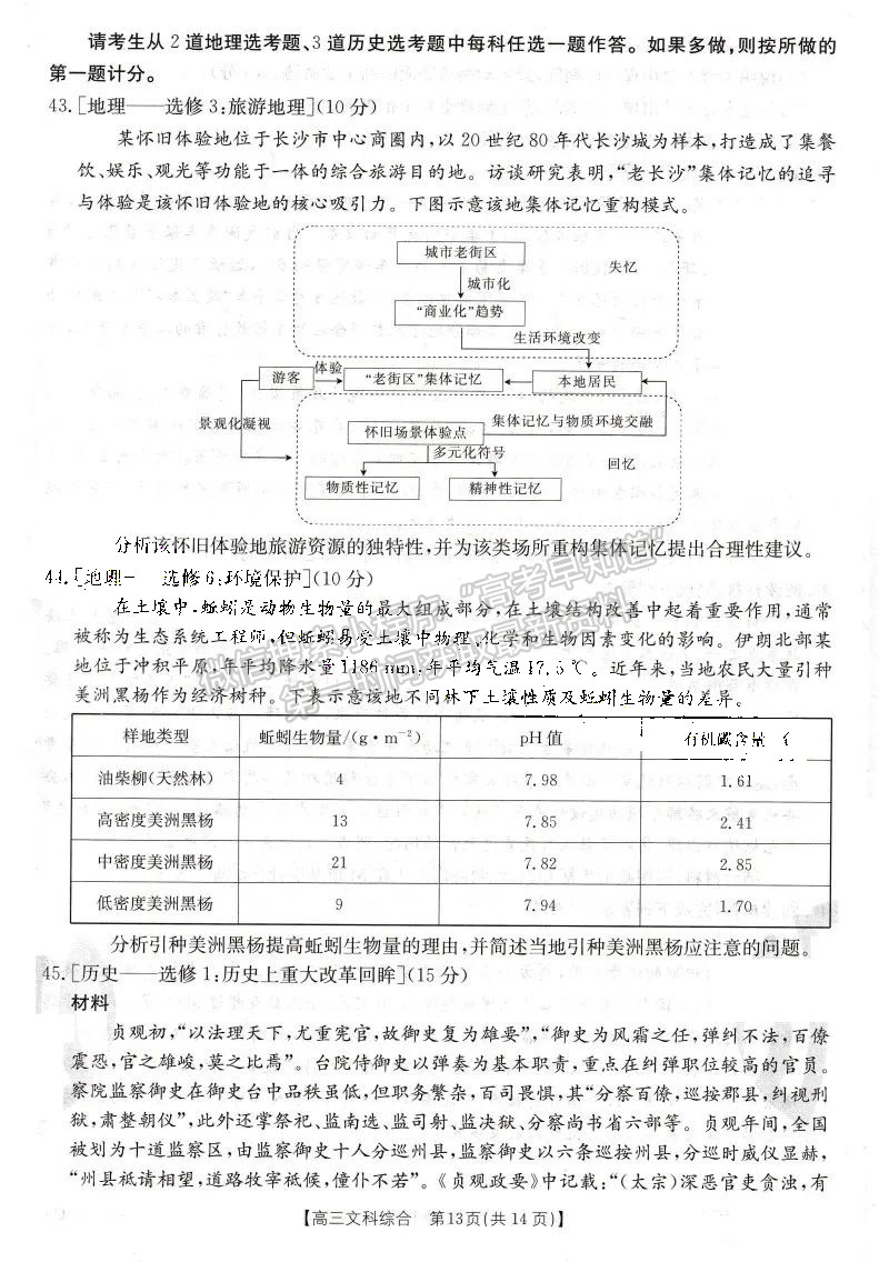 2023屆四川省10月聯(lián)考(角標(biāo)23-65C)文科綜合試題及答案