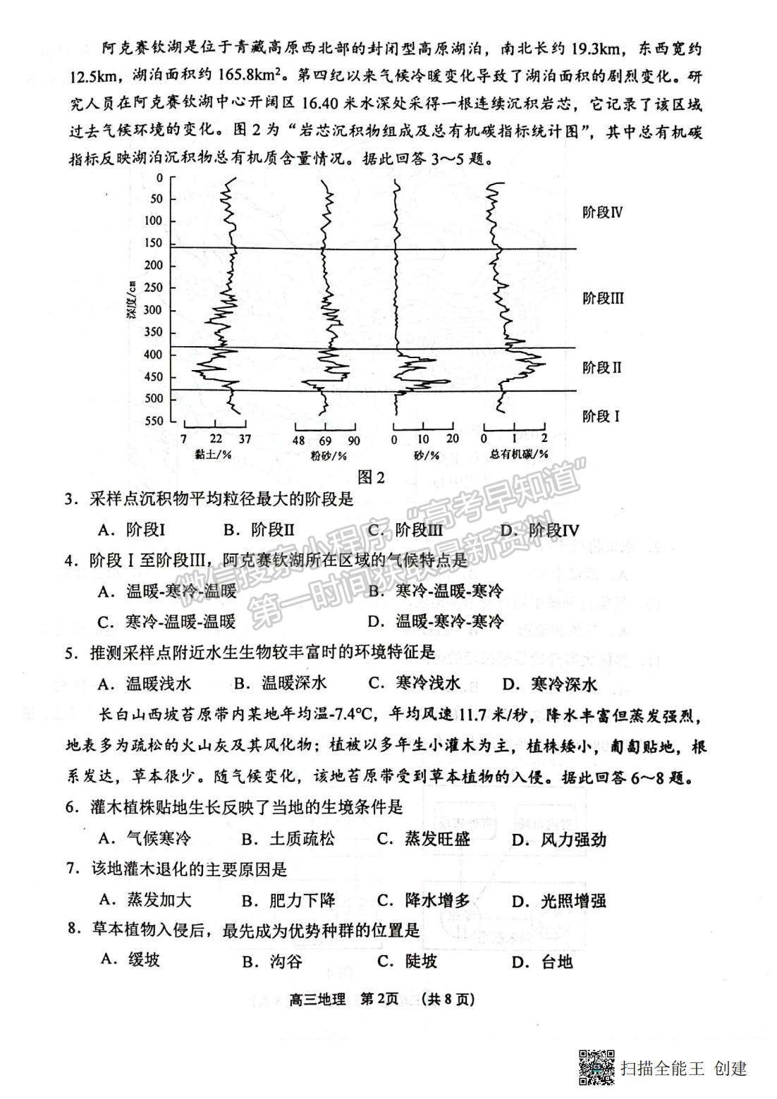 2023屆江蘇省徐州市高三上學(xué)期期中考試地理試題及參考答案