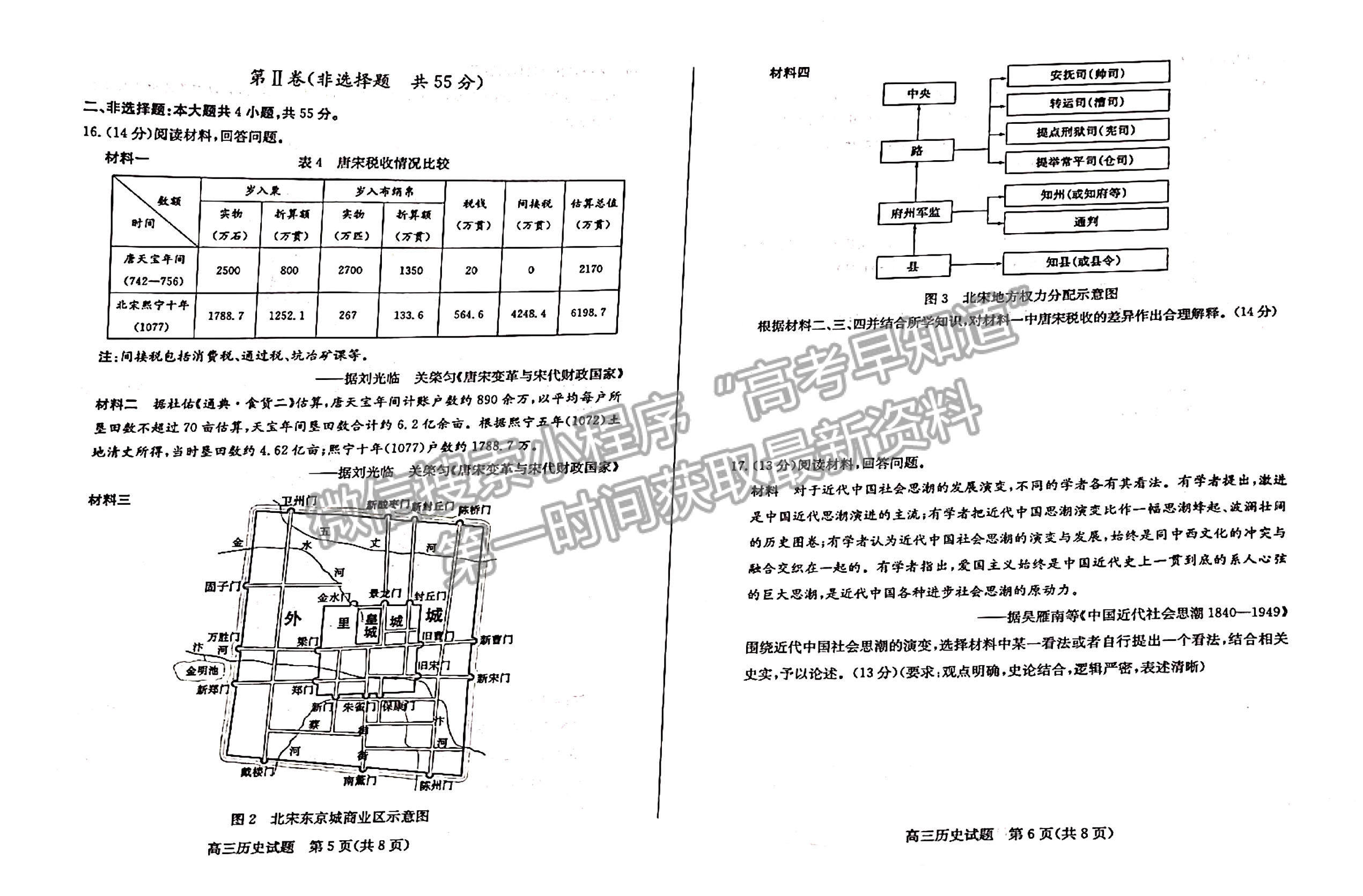 2023年山東省德州市高三上學期期中考-歷史試卷及答案