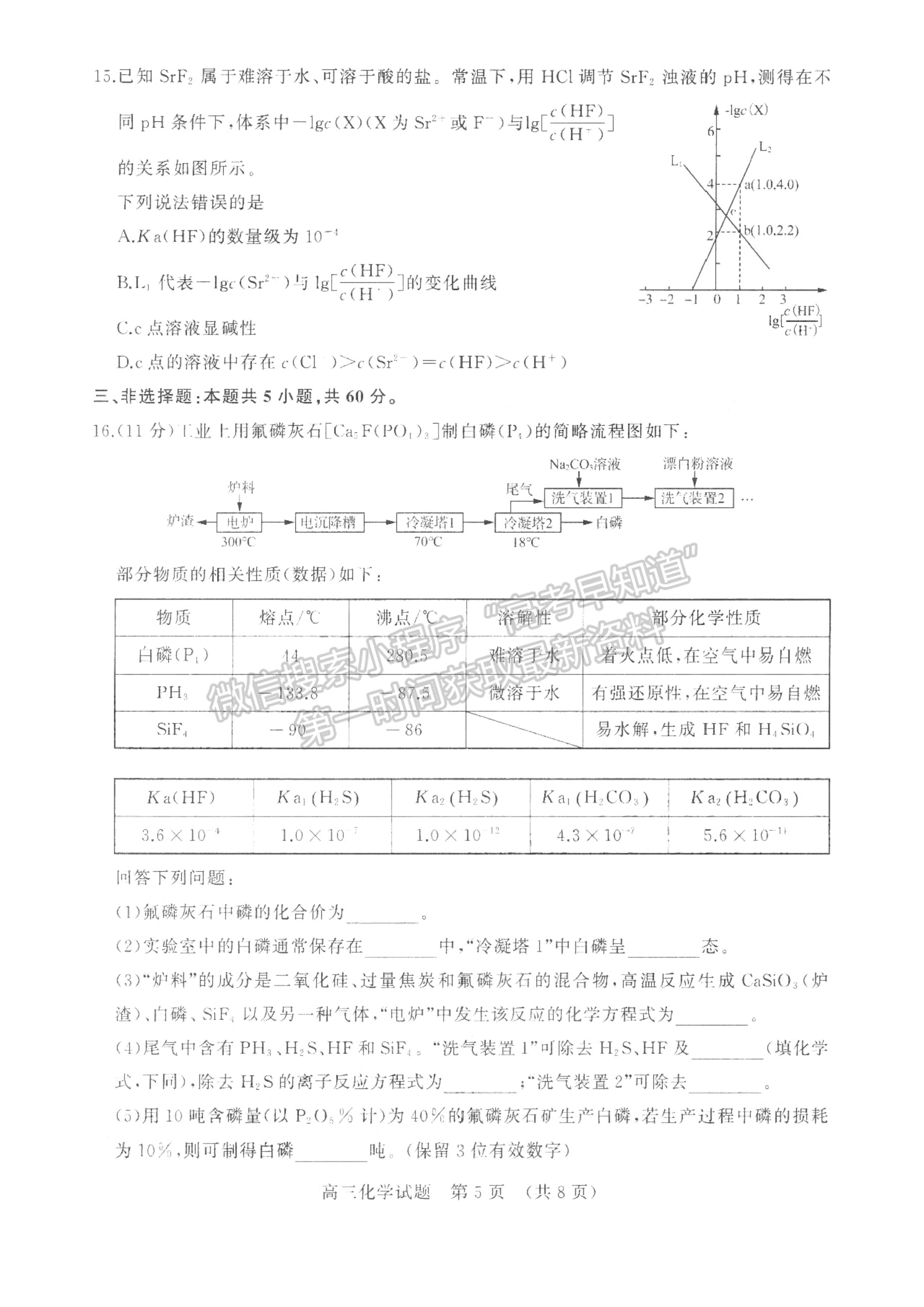 2023年山東省濟(jì)南棗莊高三期中考聯(lián)考-化學(xué)試卷及答案