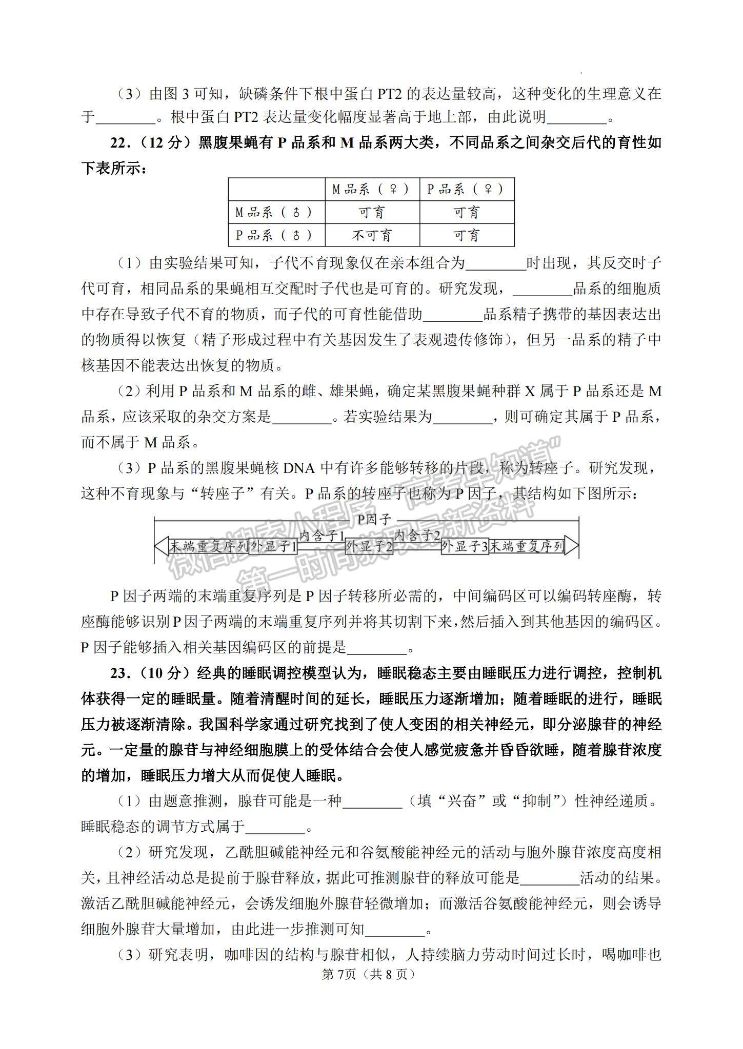 2023山東省日照市高三上學(xué)期校際期中聯(lián)考-生物試卷及答案