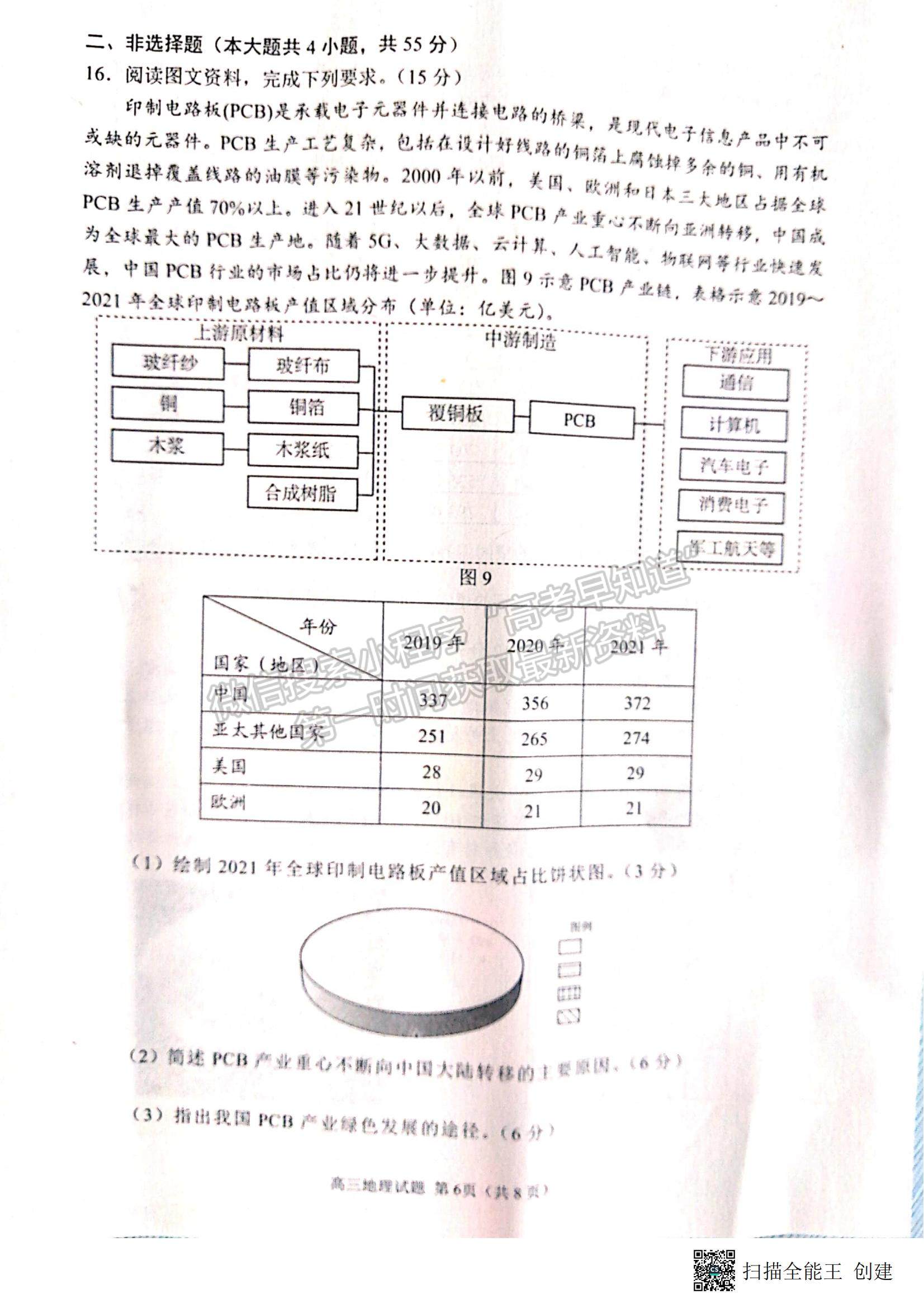 2023山東省日照市高三上學(xué)期校際期中聯(lián)考-地理試卷及答案