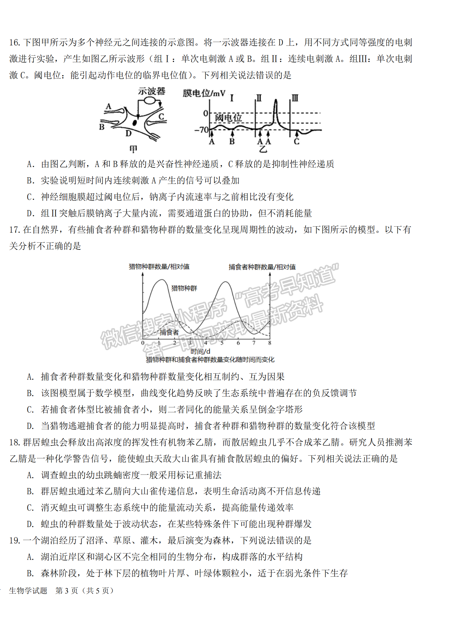 2023屆高三湖北十一校（鄂南高中、黃岡中學(xué)等）第一次聯(lián)考生物試題及參考答案