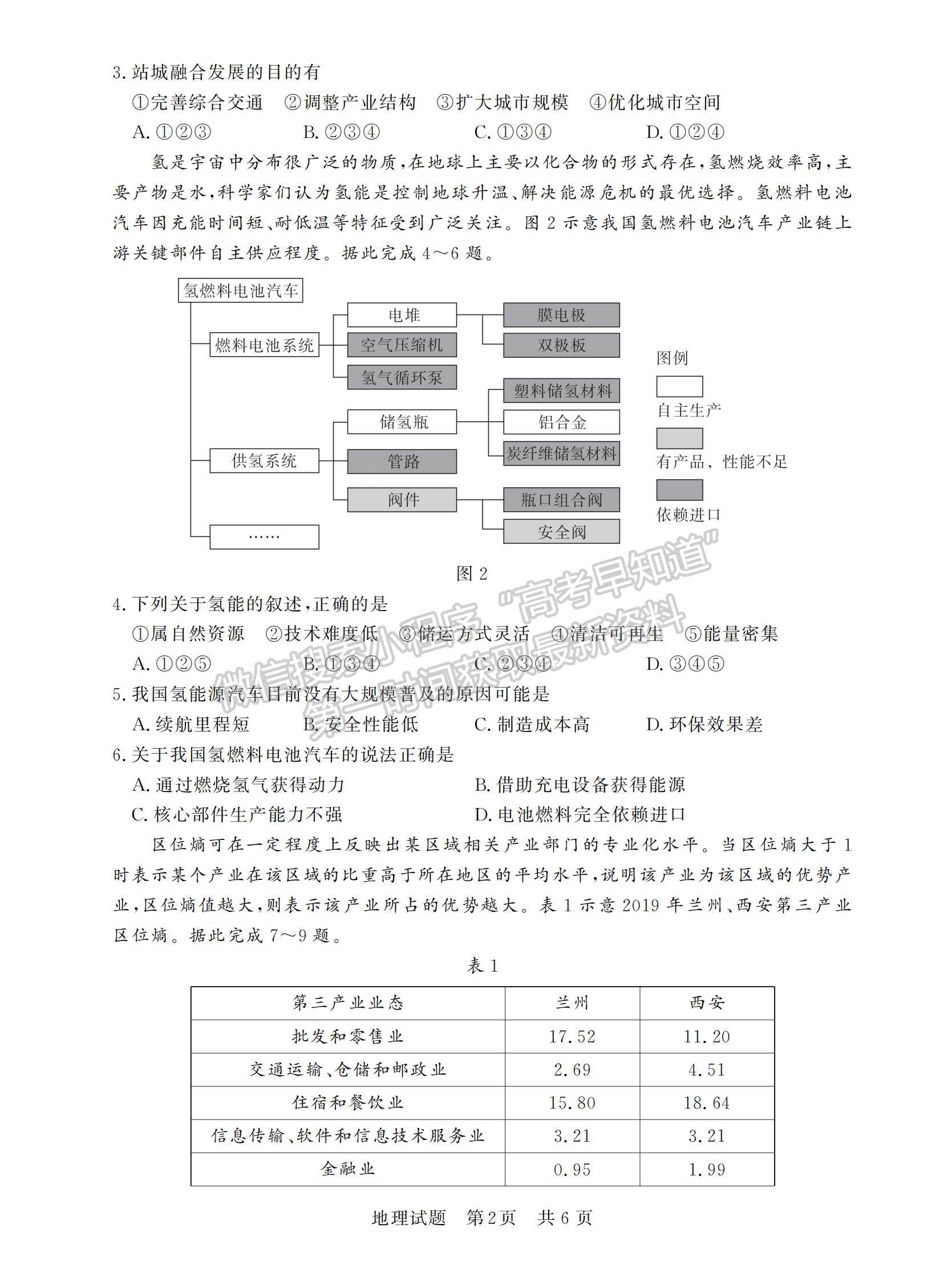 2023屆廣東高三第一次學業(yè)質(zhì)量評價（T8聯(lián)考）地理試題及答案