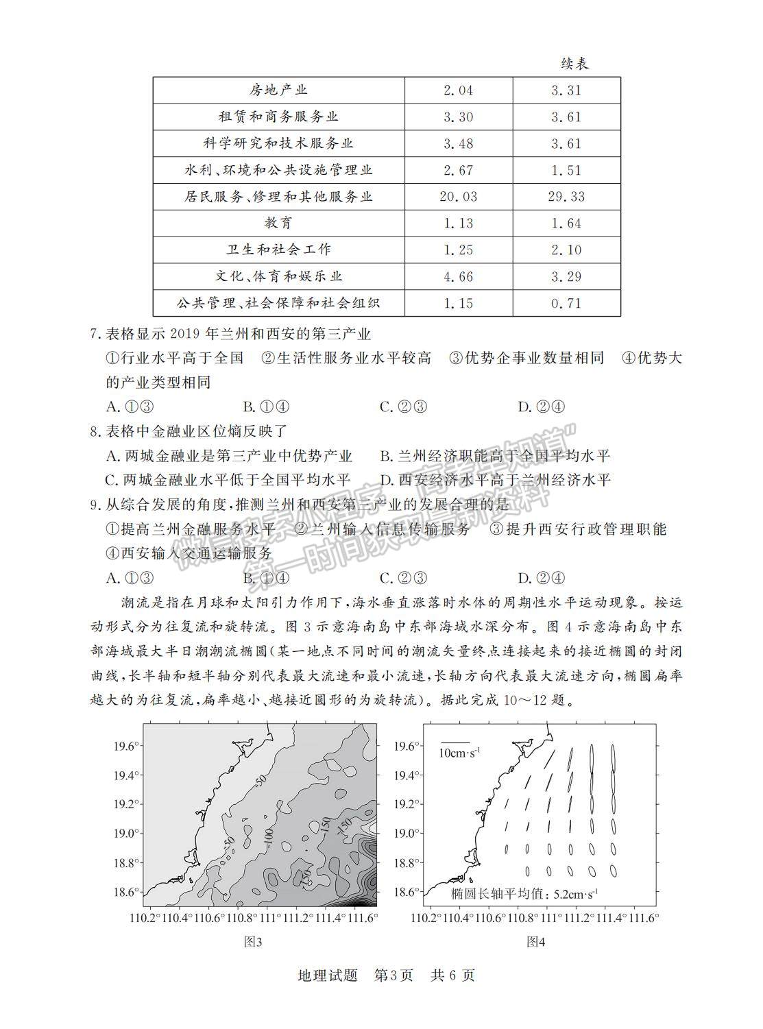 2023屆江蘇高三第一次學(xué)業(yè)質(zhì)量評(píng)價(jià)（T8聯(lián)考）地理試卷及參考答案