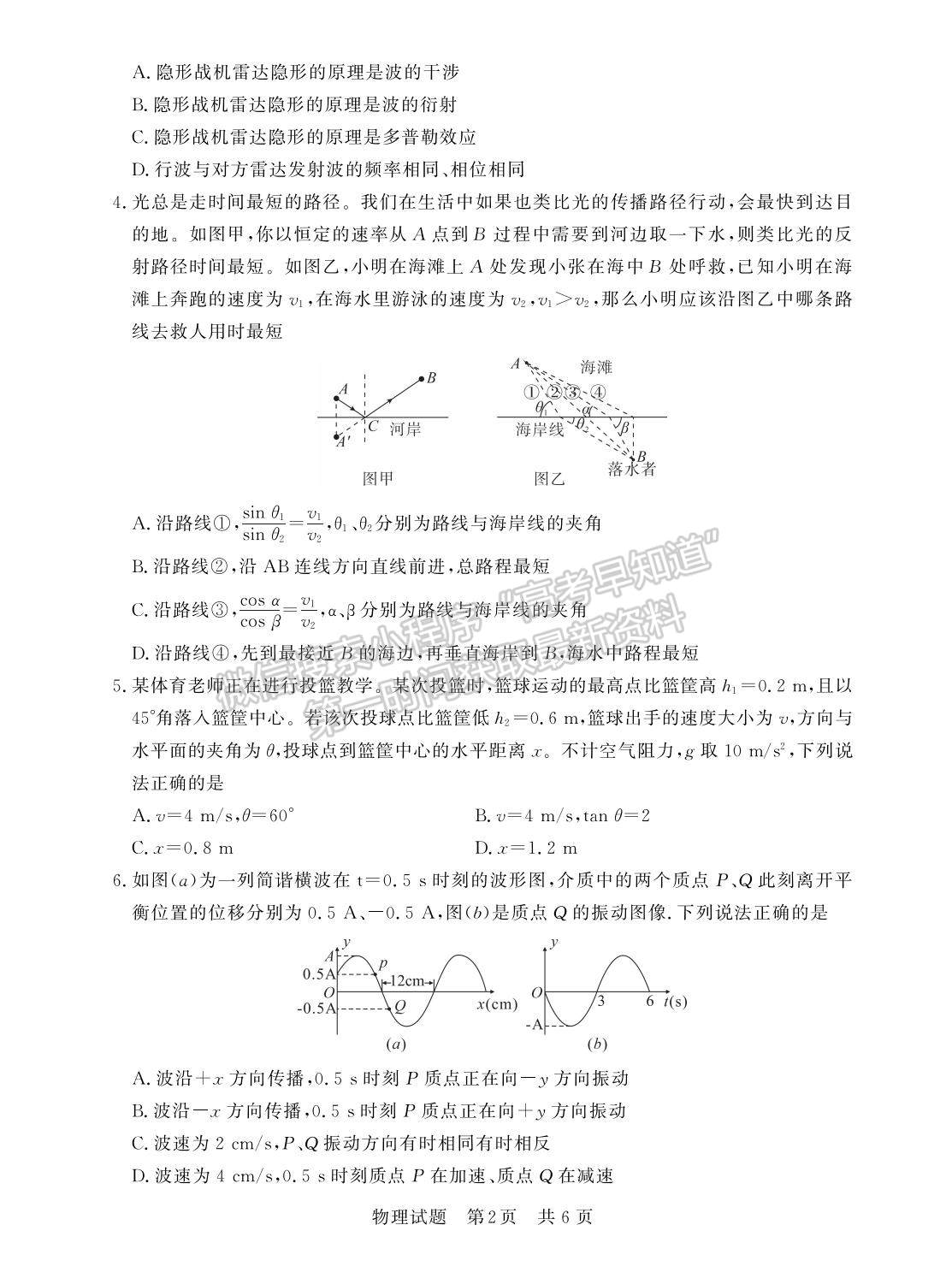 2023屆江蘇高三第一次學(xué)業(yè)質(zhì)量評價（T8聯(lián)考）物理試卷及參考答案