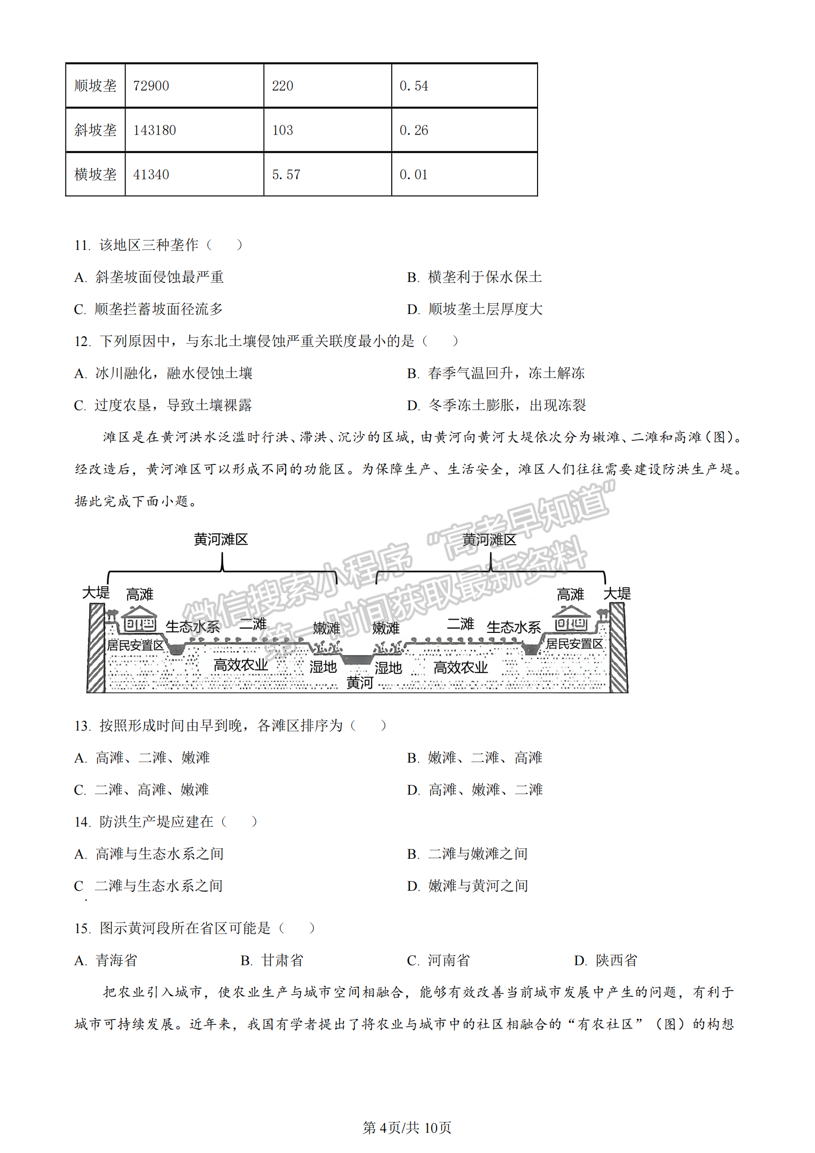 2023安徽皖北五校高三12月聯(lián)考地理試卷及答案