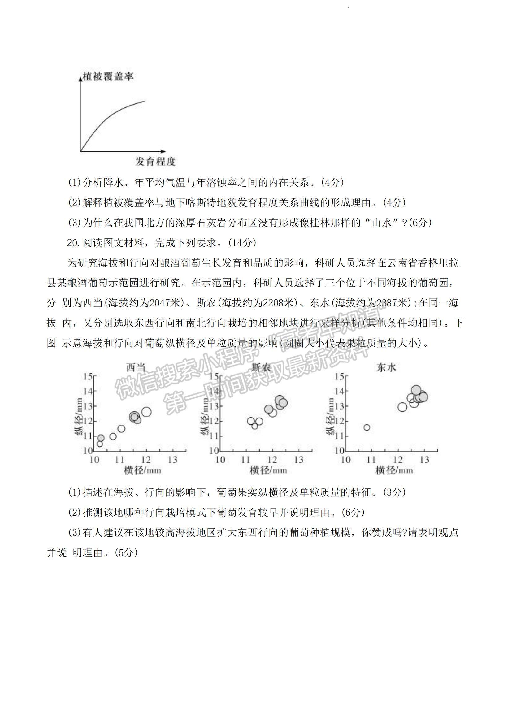 2023湖南師范大學(xué)附屬中學(xué)高三上學(xué)期月考（二）地理試題及參考答案