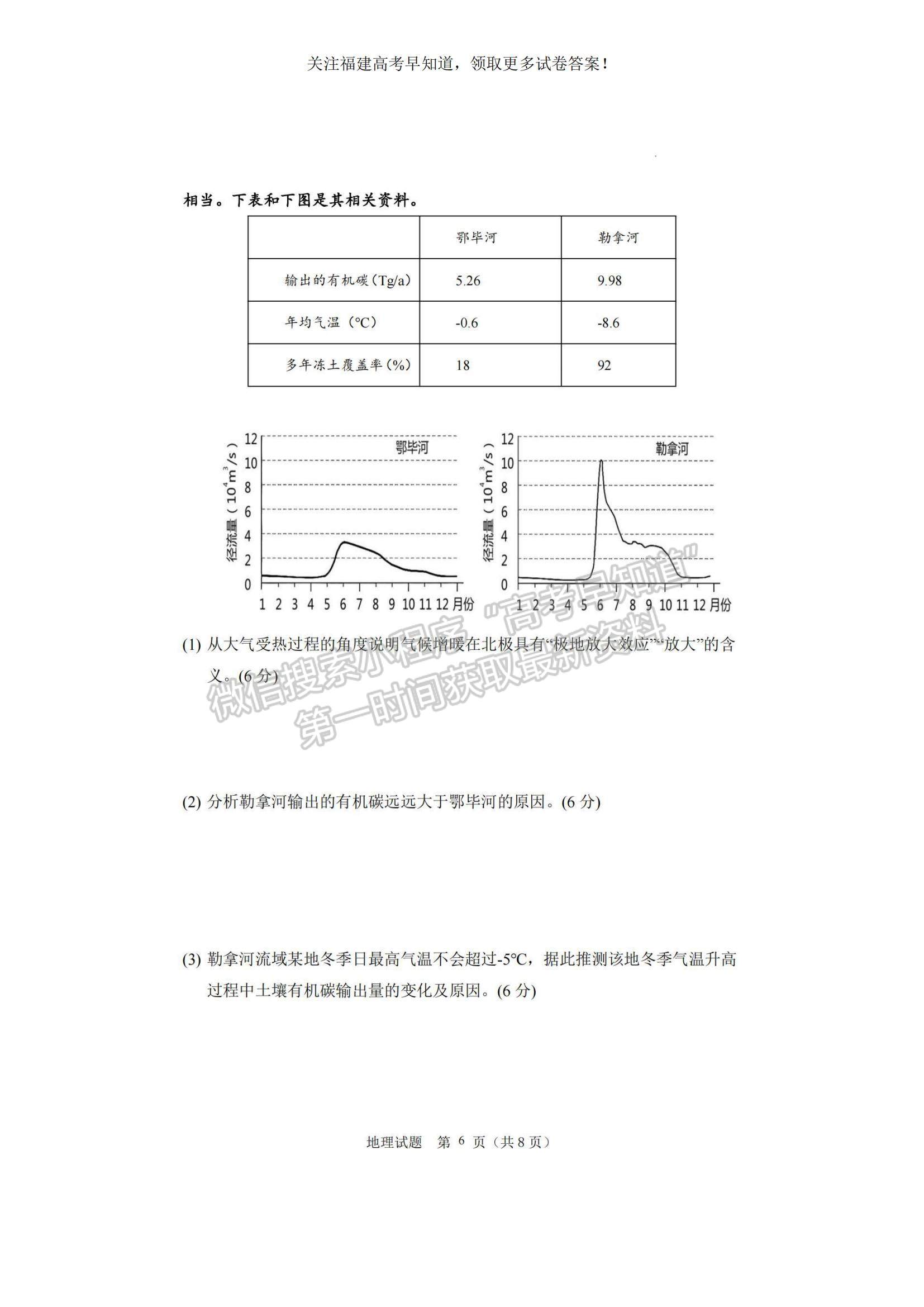 2023福建省泉州四校高三上學(xué)期10月期中聯(lián)考地理試題及參考答案