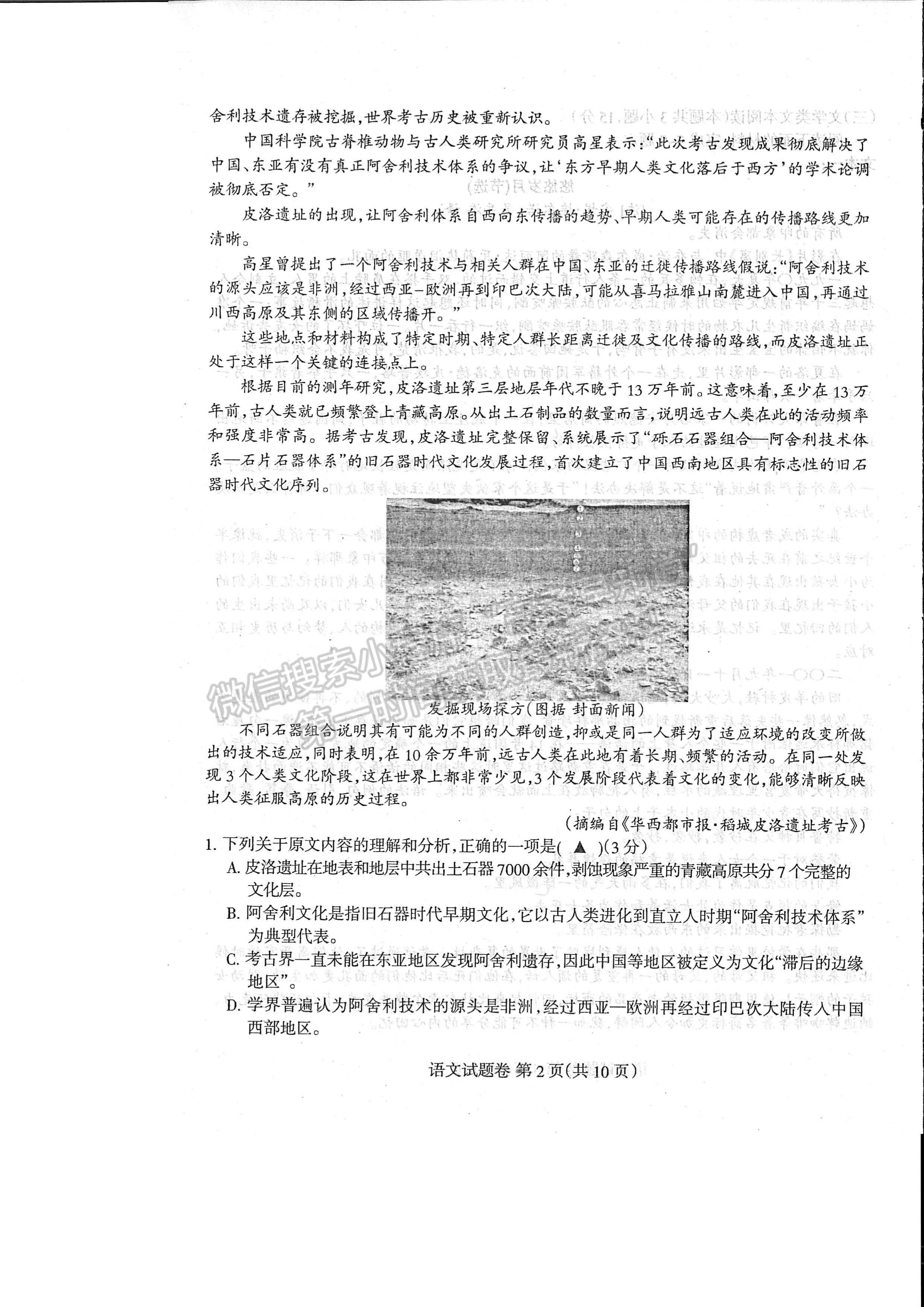 2023四川省涼山州2023屆高中畢業(yè)班第一次診斷性檢測(cè)語(yǔ)文試題及答案