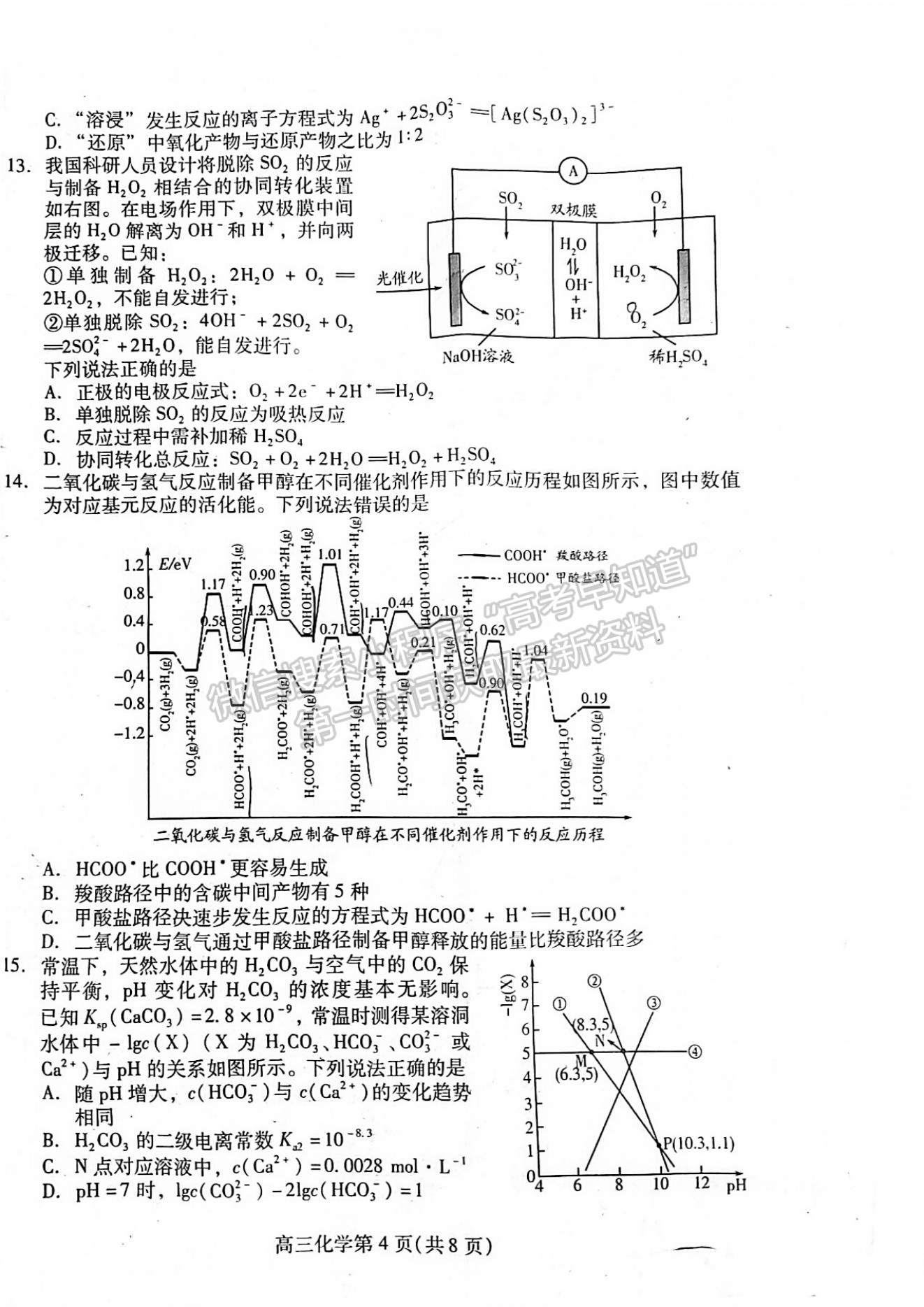 2023年山東省濰坊市高三上學期期末考試-化學試卷及答案