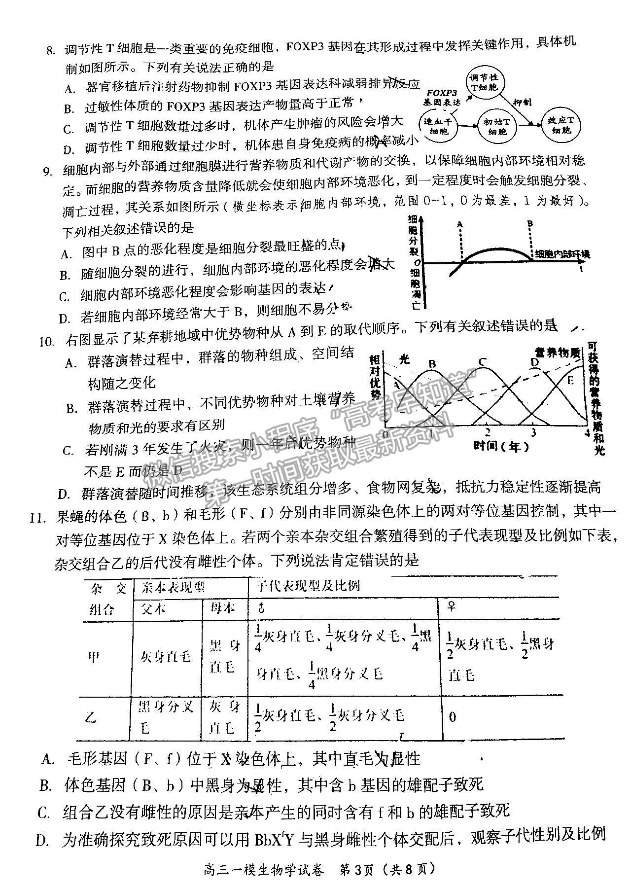 2023湖南岳陽一模生物試卷